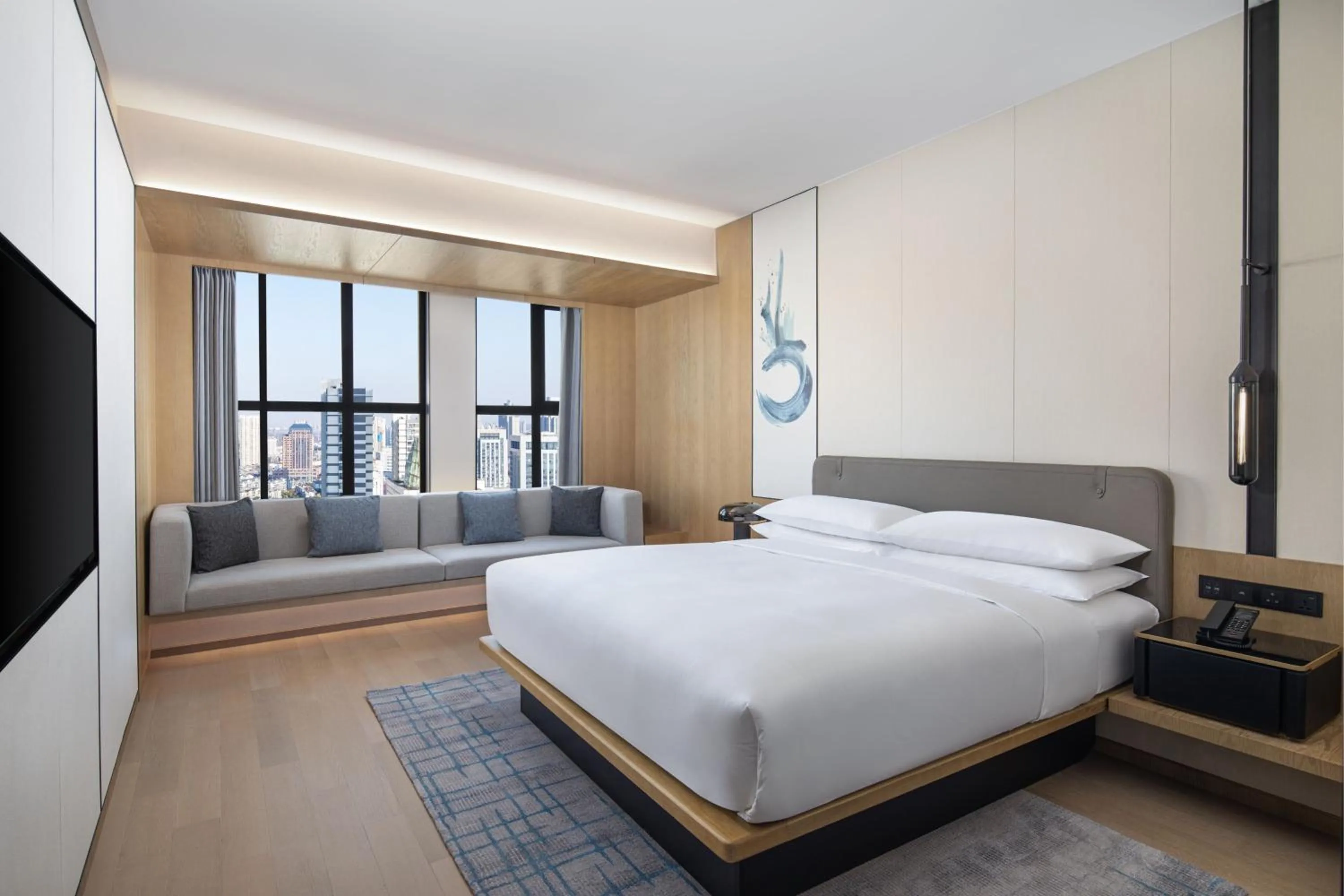 Bedroom, Bed in Fairfield by Marriott Huai'an Downtown