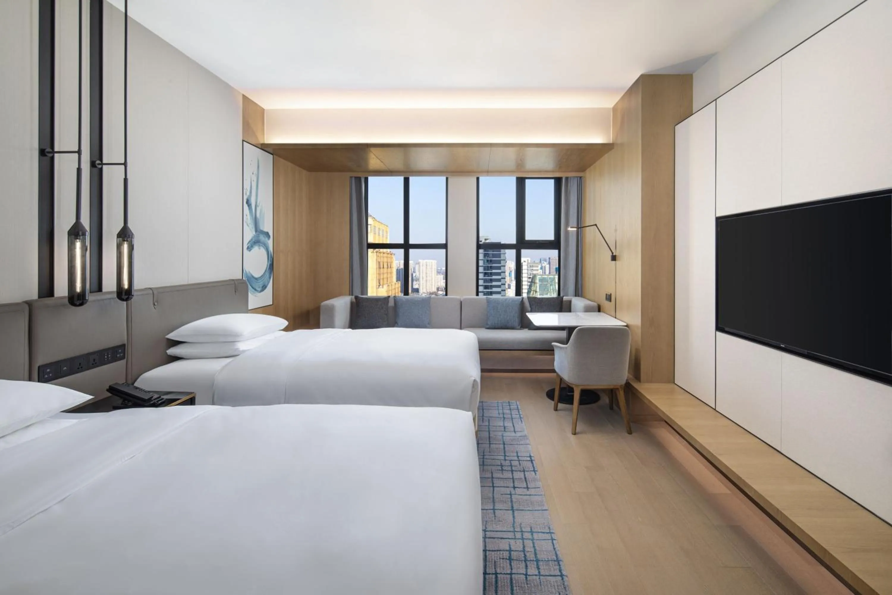 Photo of the whole room, Bed in Fairfield by Marriott Huai'an Downtown