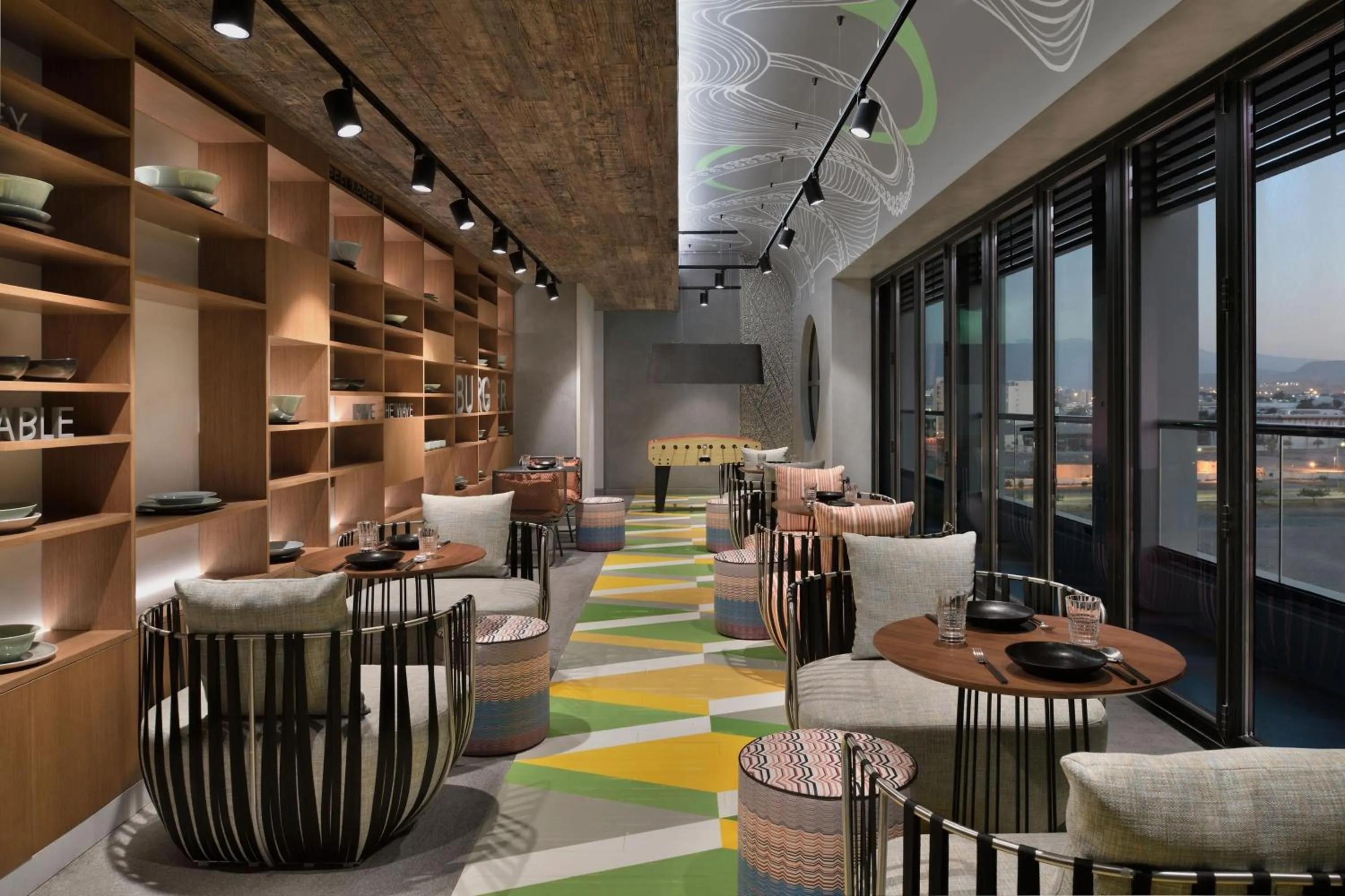 Restaurant/places to eat in Aloft Muscat