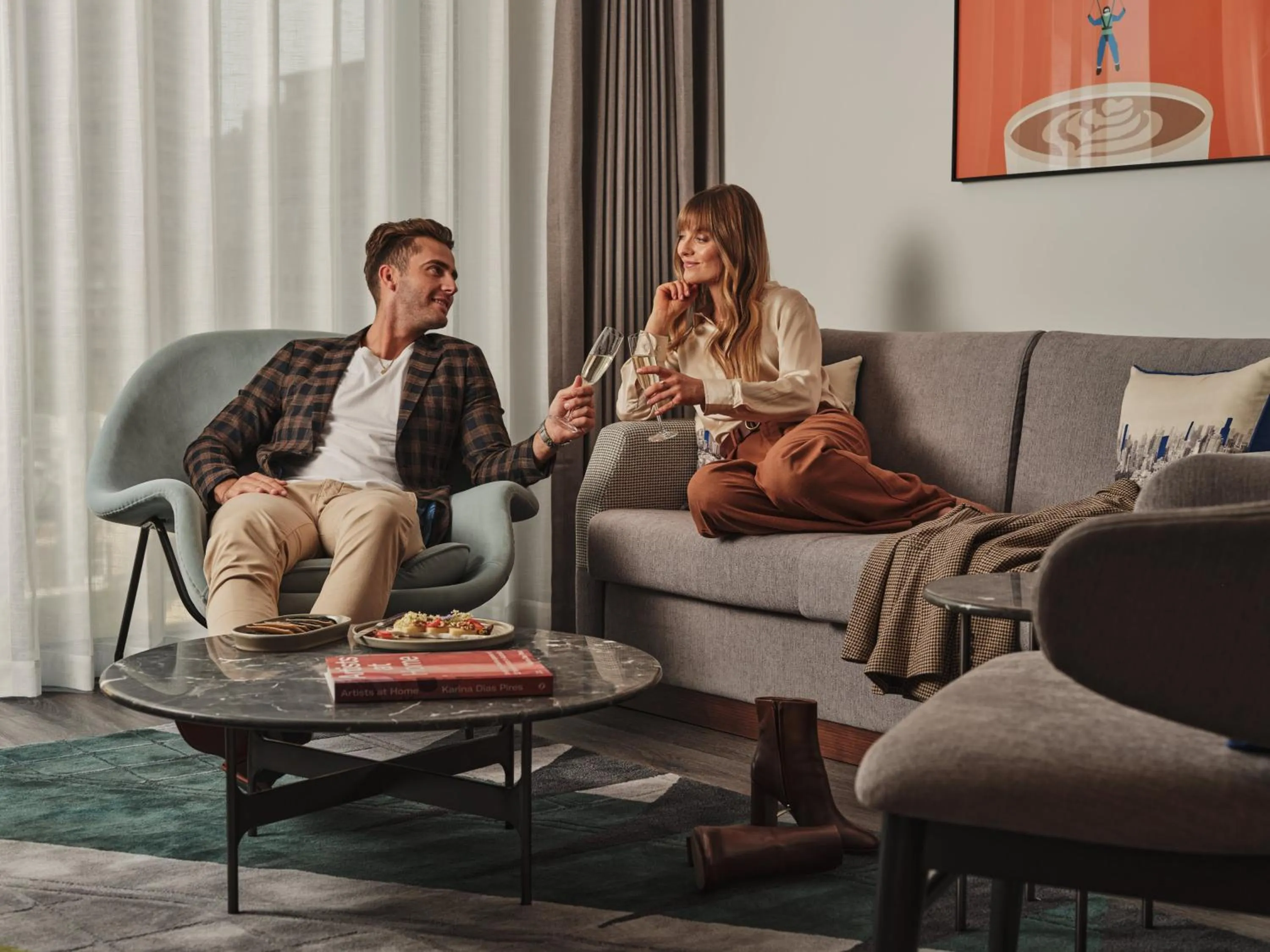 Living room in Le Meridien Melbourne