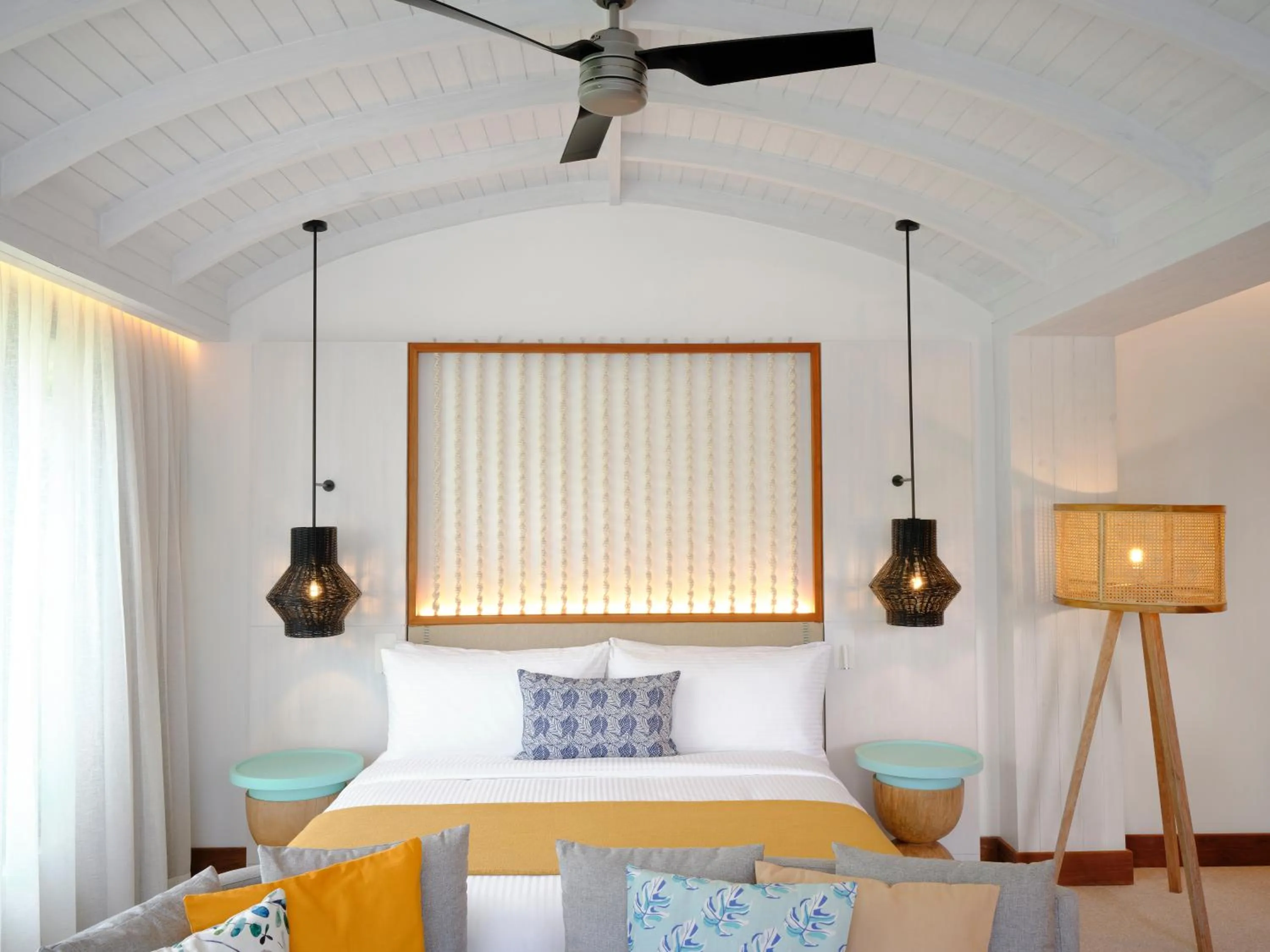 Bed in laïla, Seychelles, a Tribute Portfolio Resort