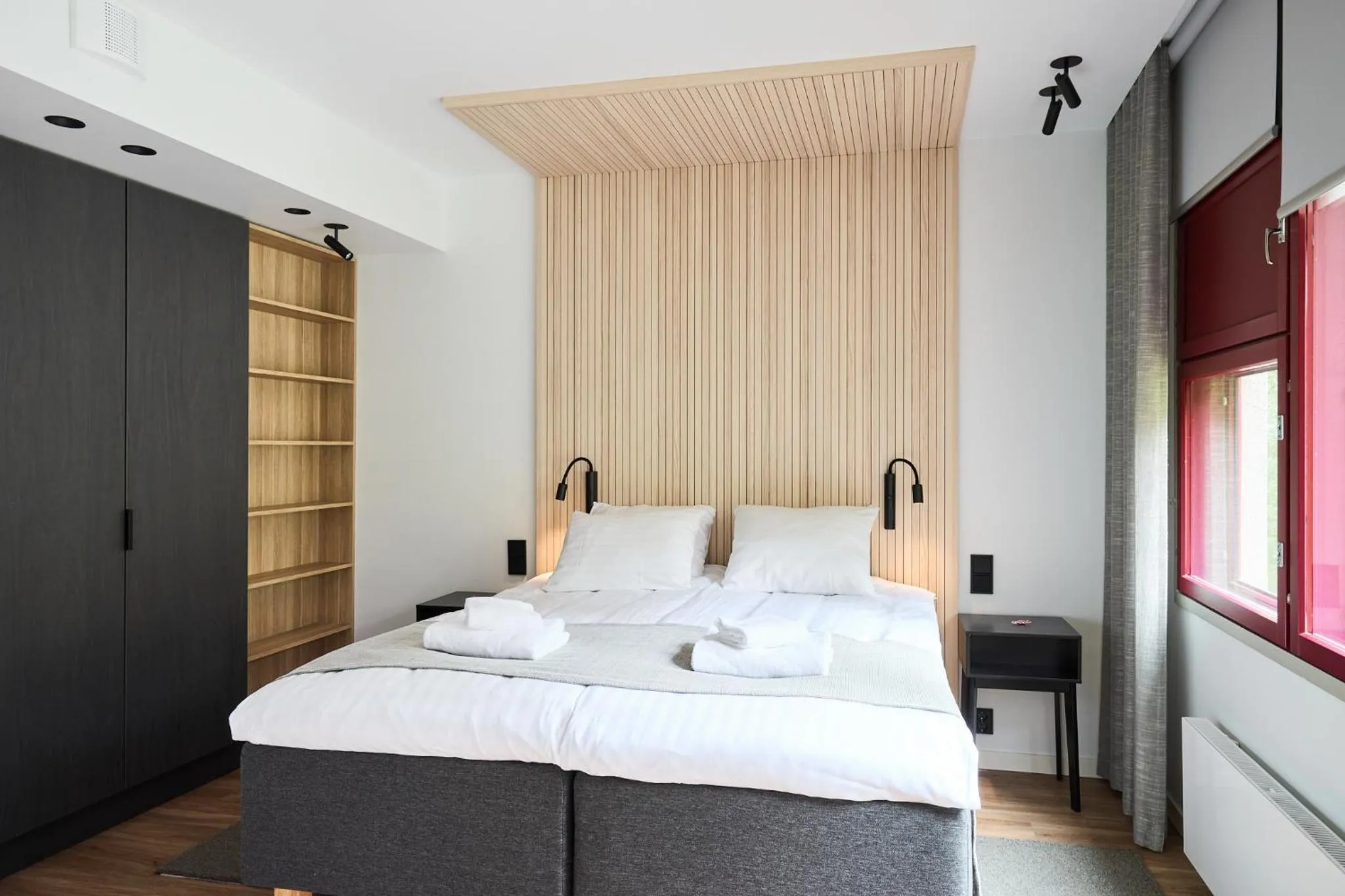 Bed in Hotel Linnasmäki