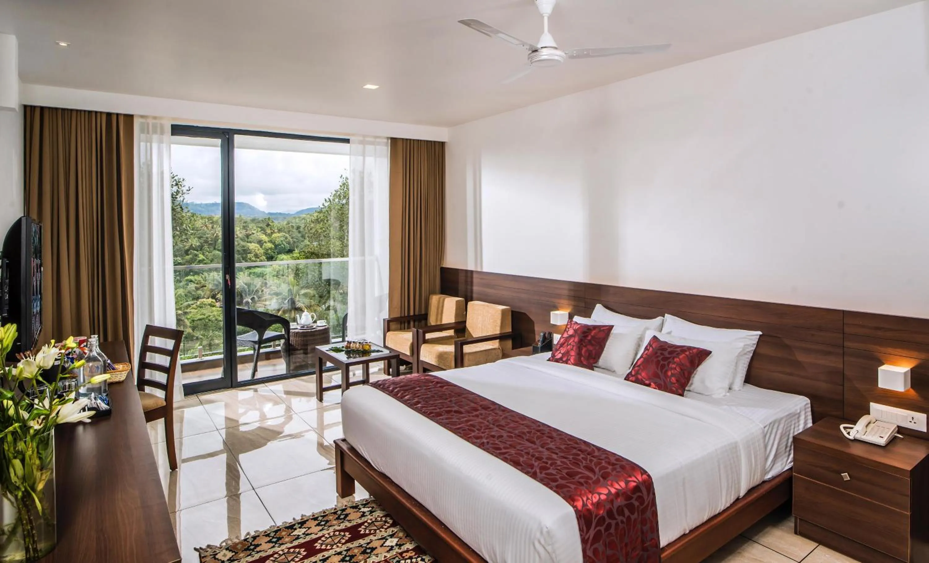 Bed in WILD AVENUE RESORT & SPA
