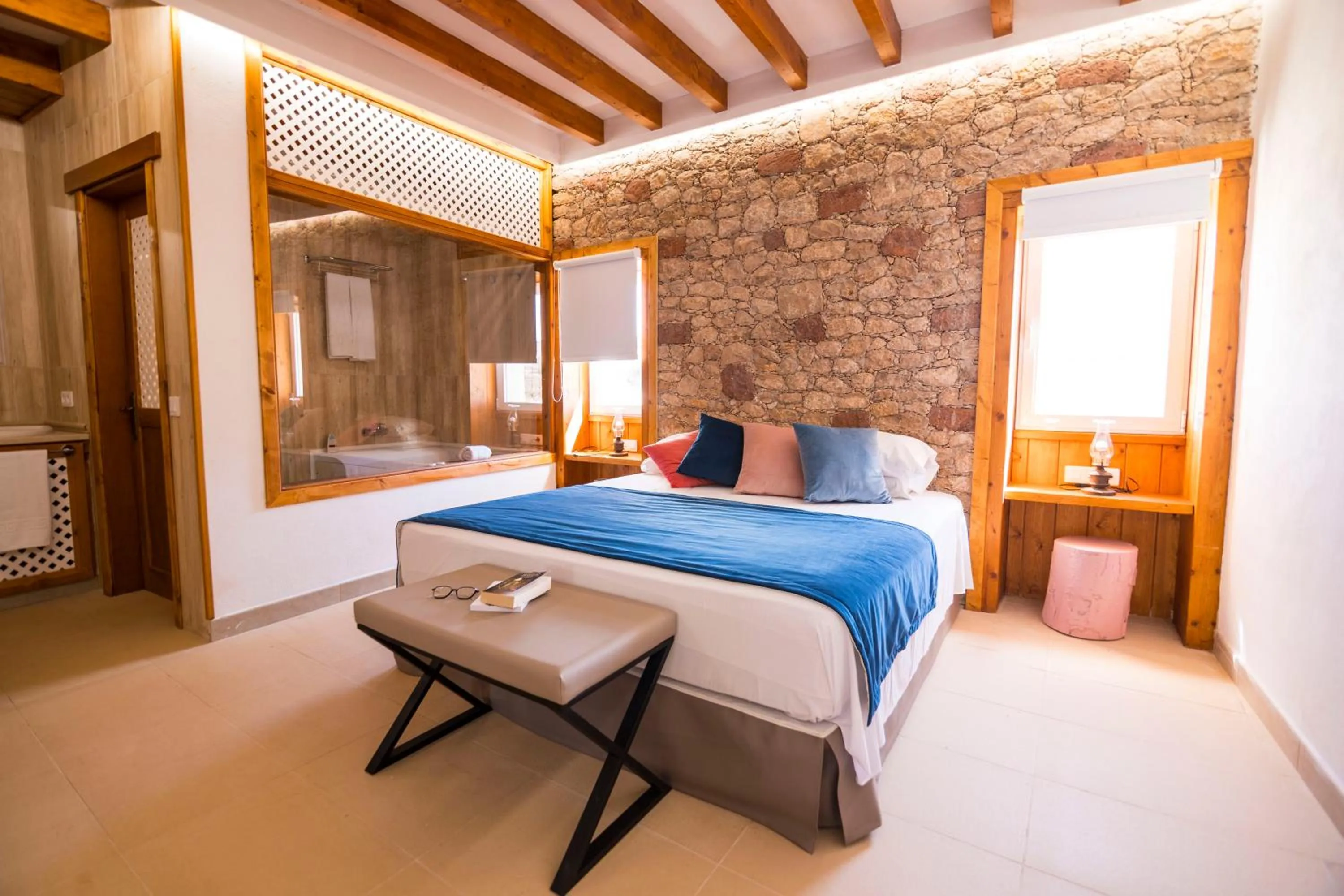 Bed in Hotel Rural Rosario Martin