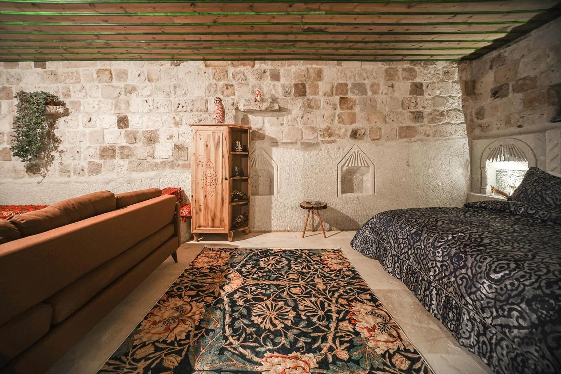 Bed in Serene Premium Stone House