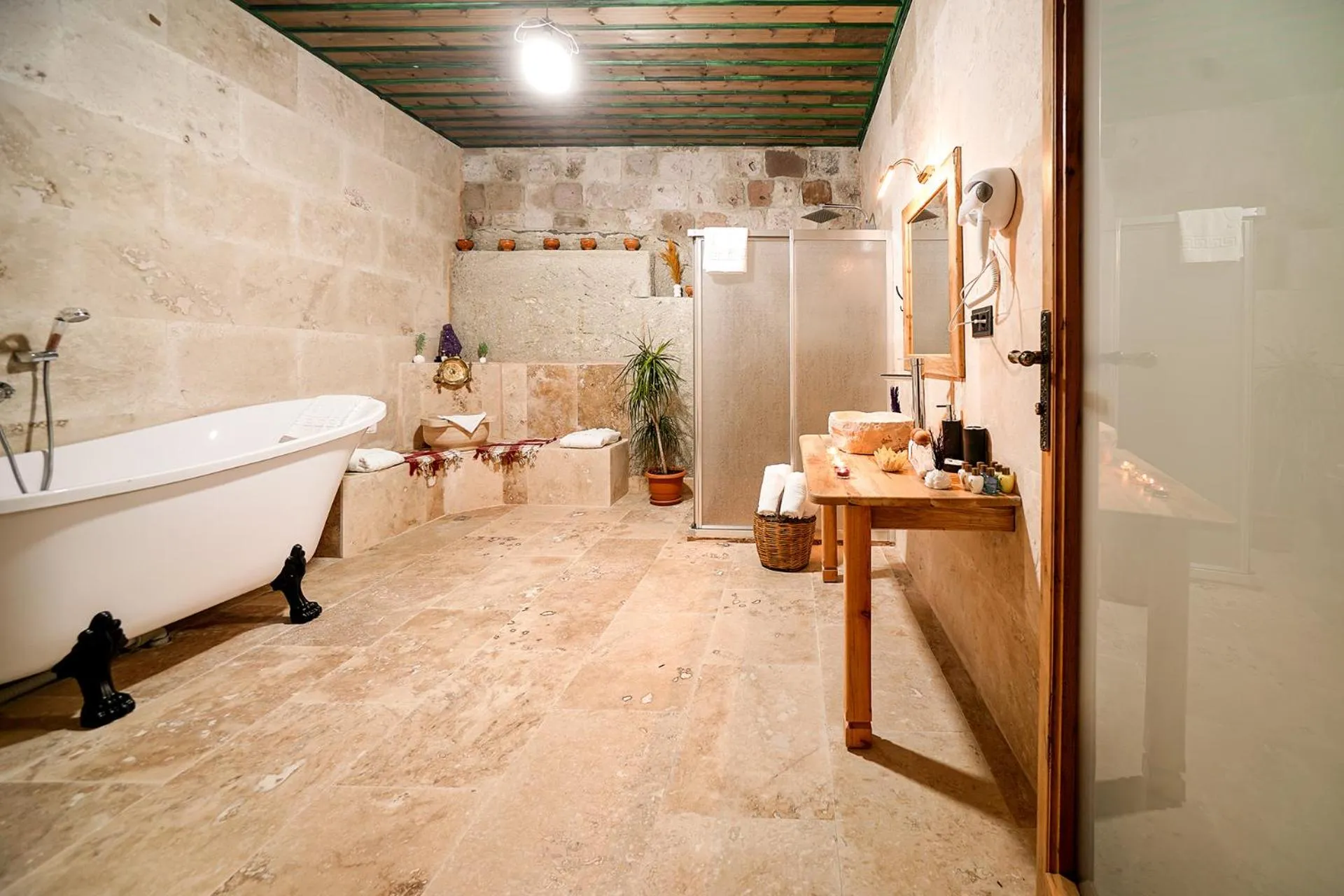 Shower in Serene Premium Stone House