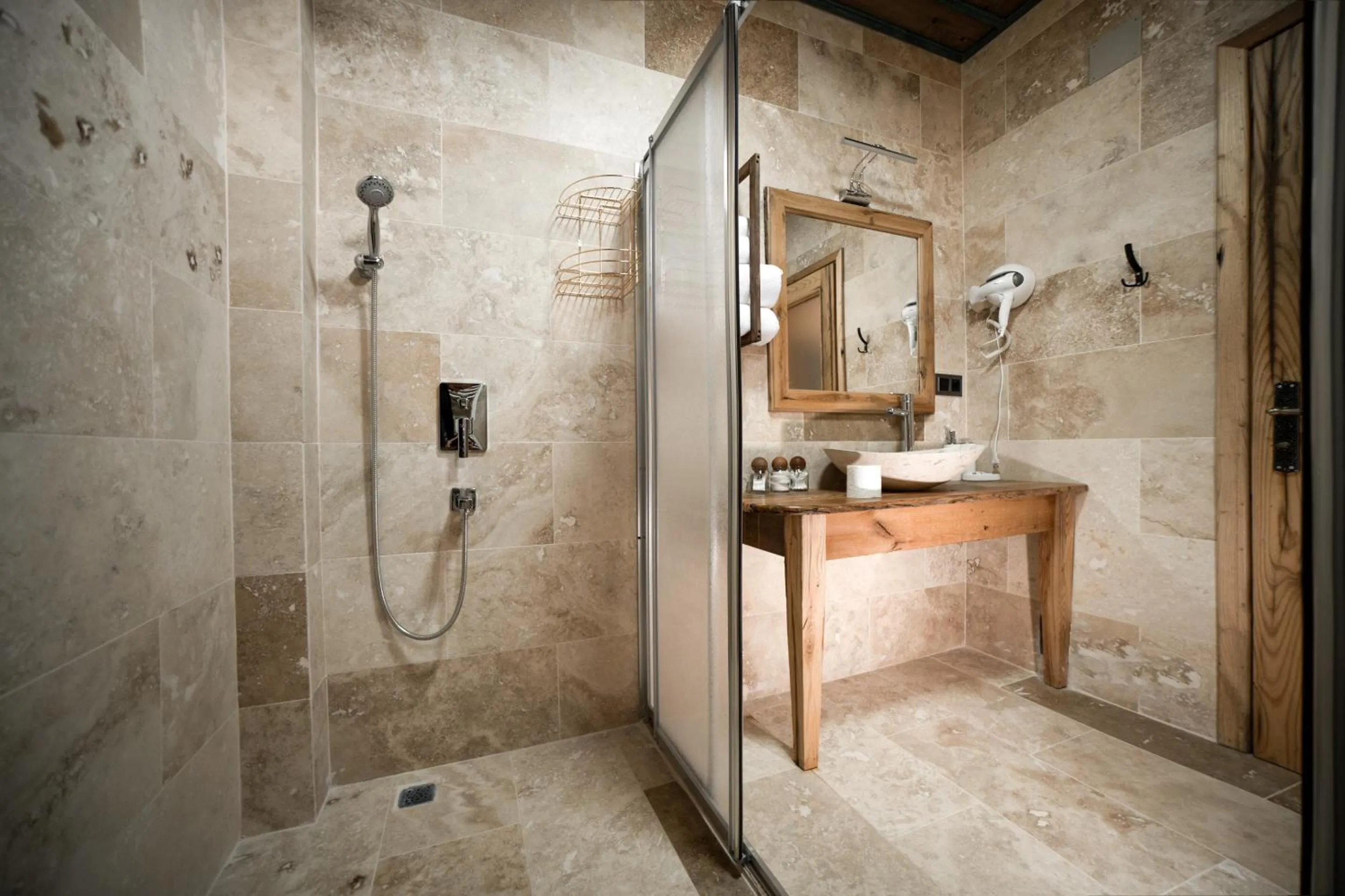 Shower in Serene Premium Stone House