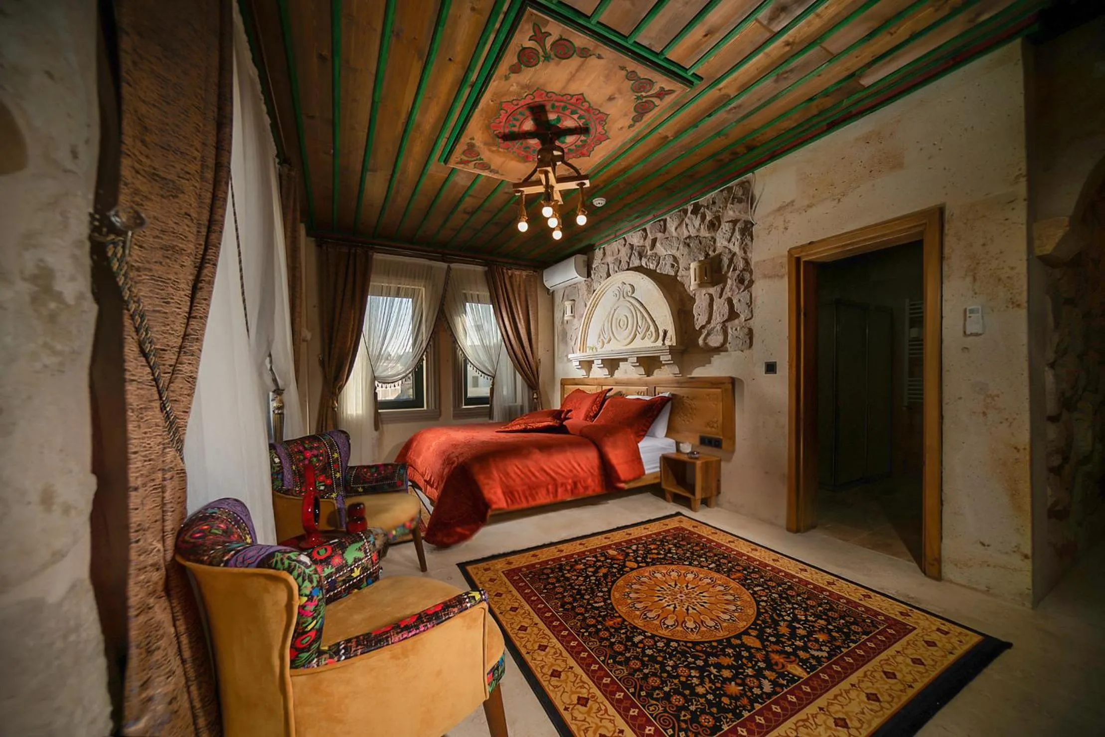 Bed in Serene Premium Stone House