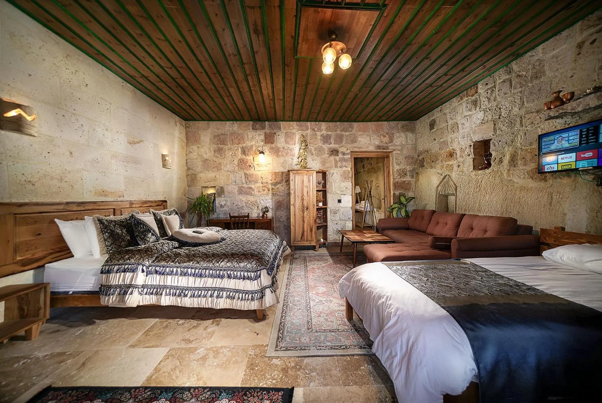 Bed in Serene Premium Stone House