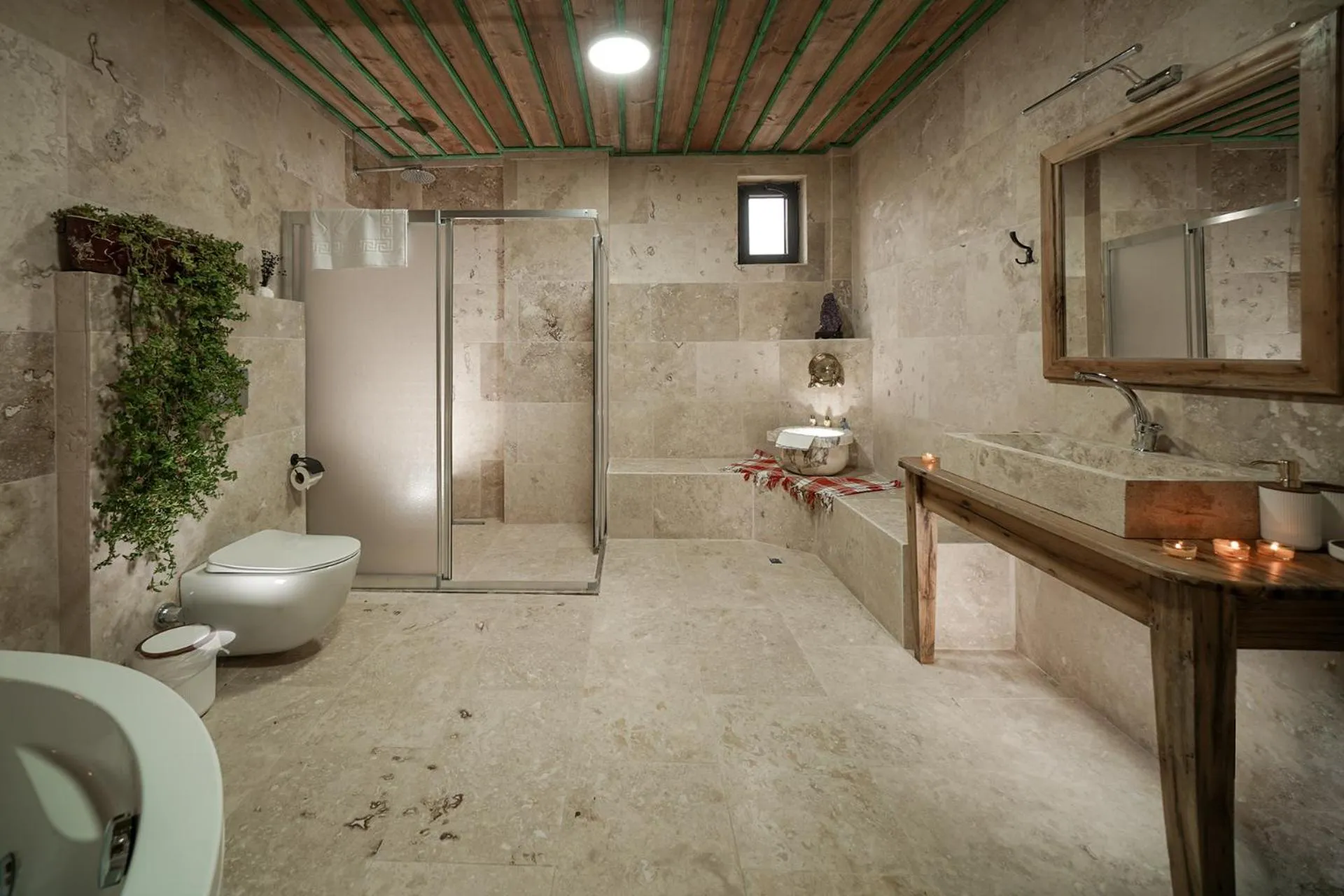 Shower in Serene Premium Stone House