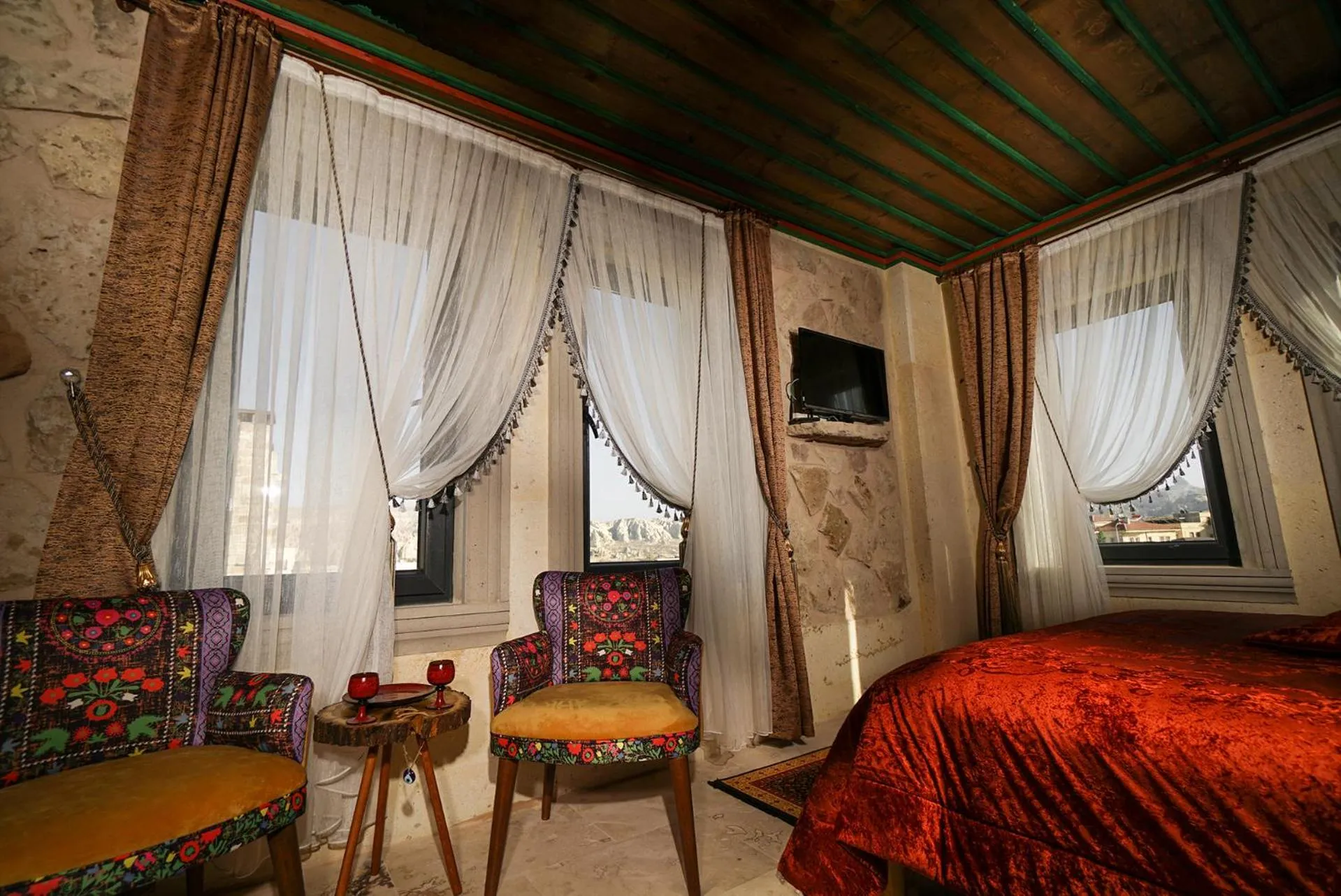 Bed in Serene Premium Stone House