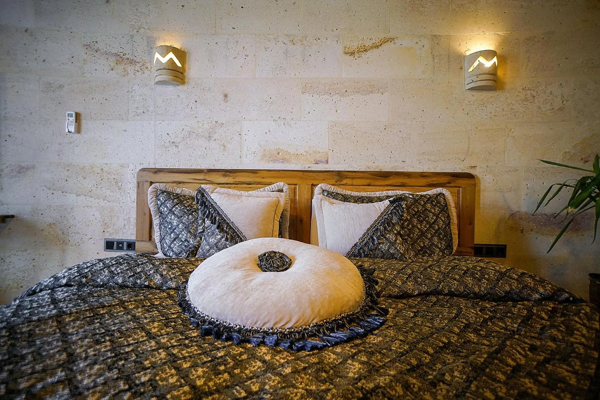 Bed in Serene Premium Stone House