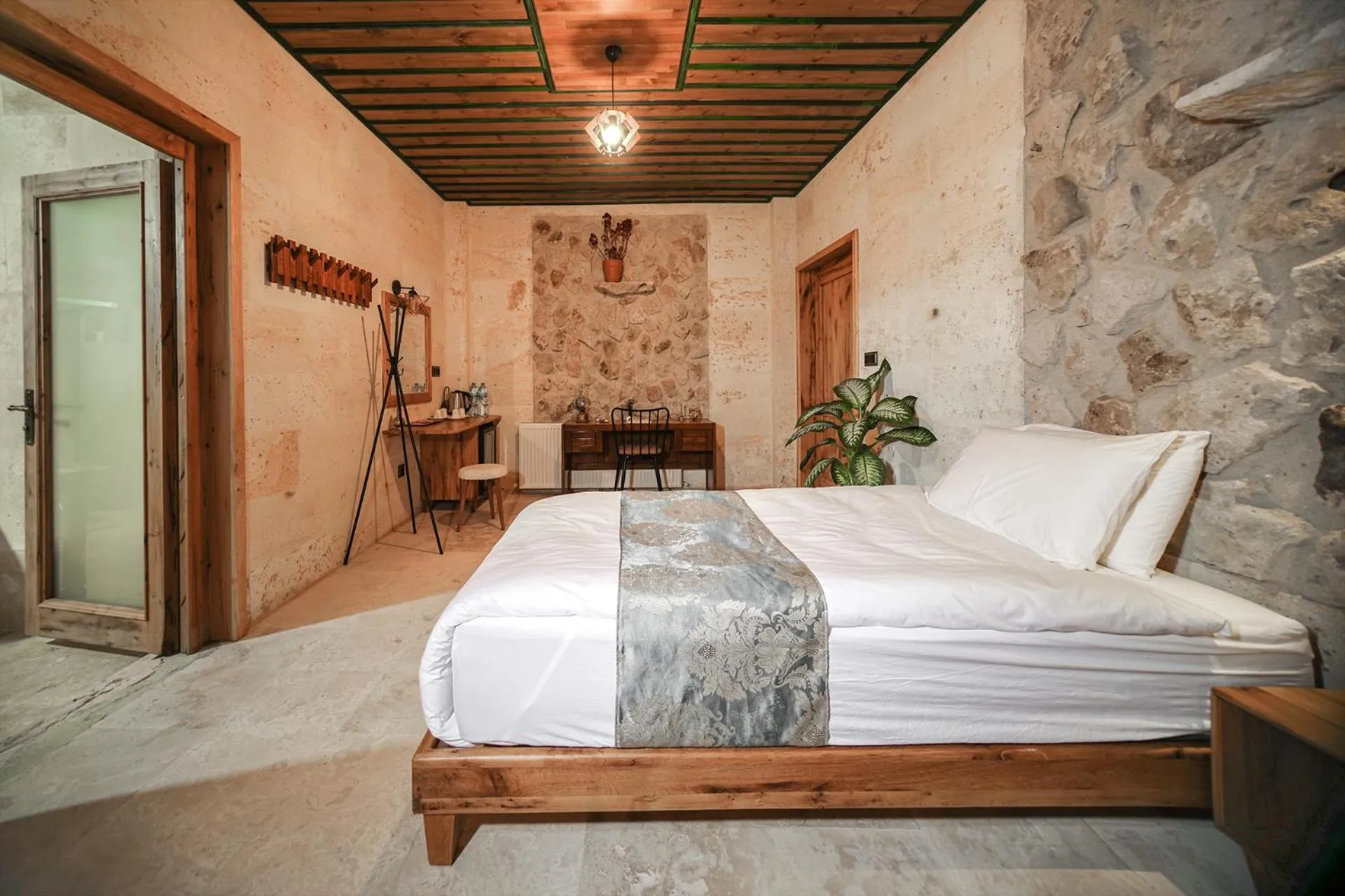 Bed in Serene Premium Stone House