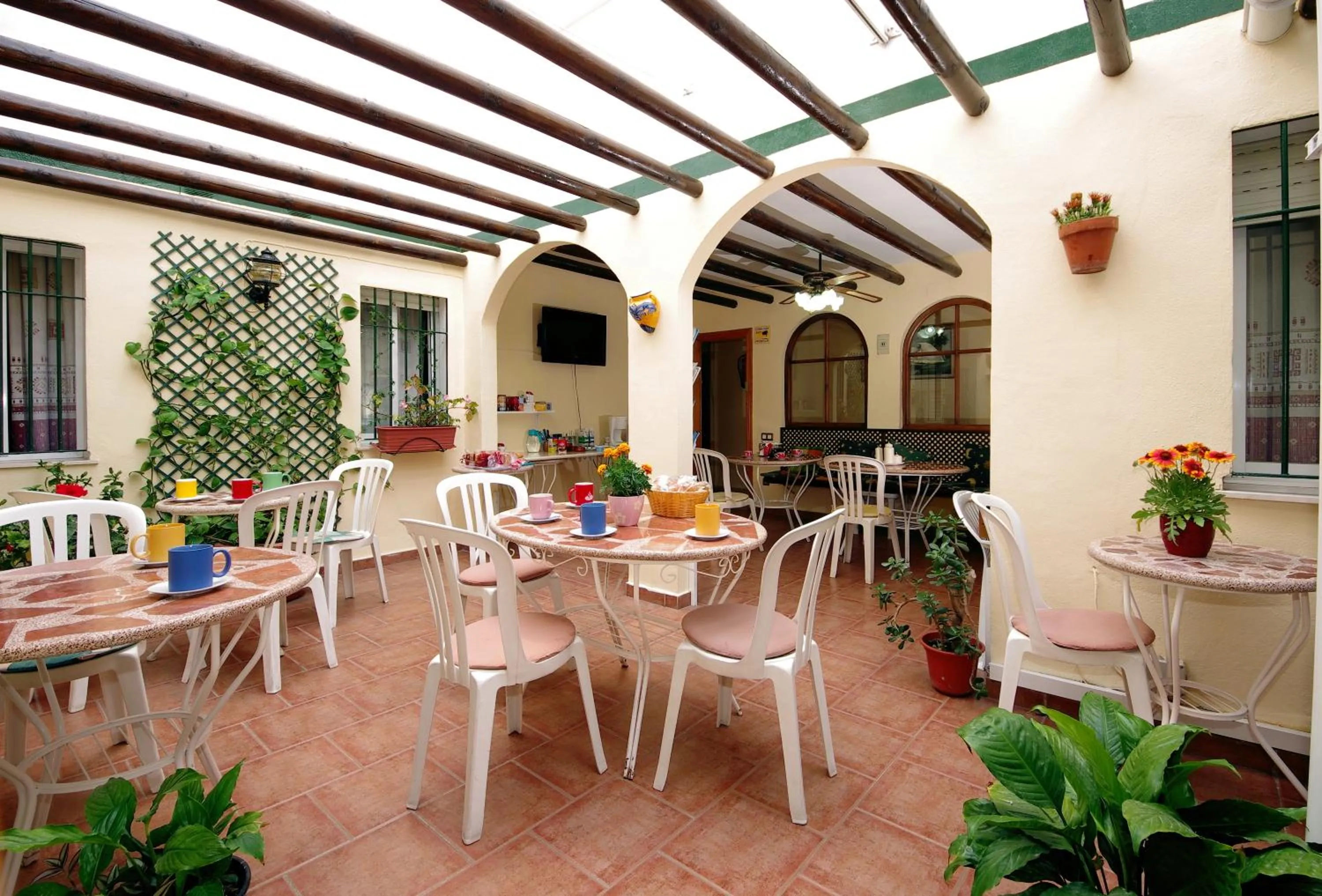 Patio in Hostal Azahara