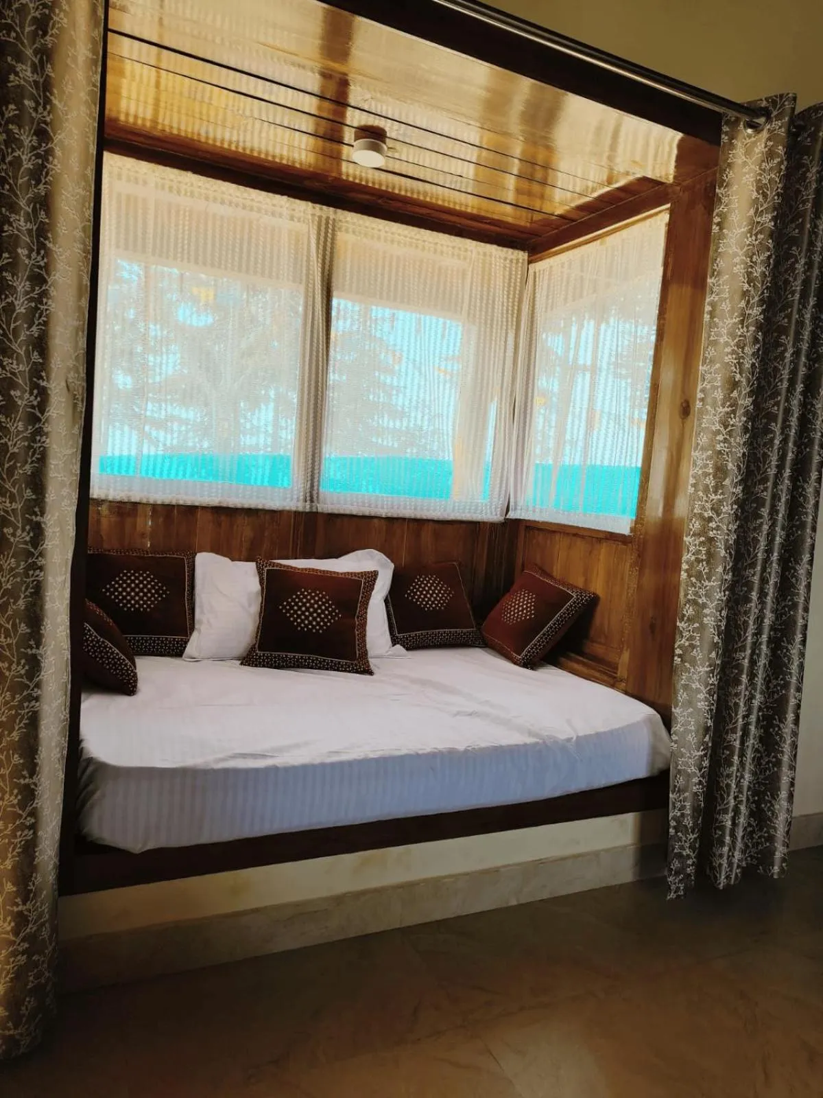 Bed in Pinaceae Resort