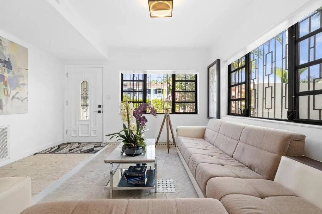 Living room in Little Havana Retreat - Newly remodeled Villa by Loan Depot Stadium!