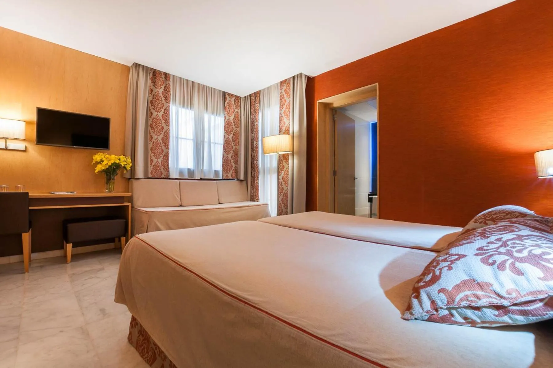 Decorative detail, Bed in Hotel Medinaceli