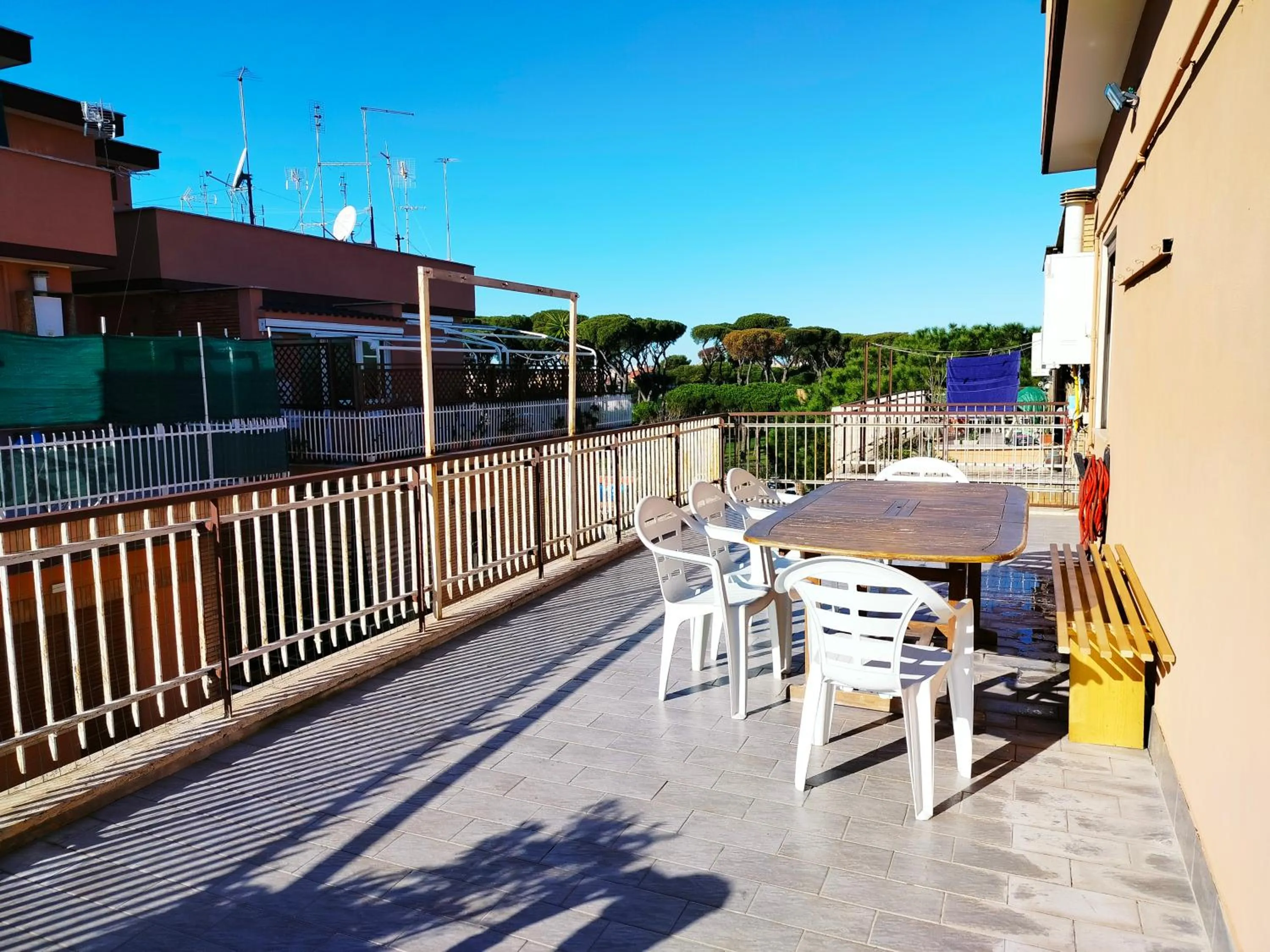 Balcony/Terrace in Avellini - Delightful and Spacious Apartment with terrace - near Metro A Cornelia