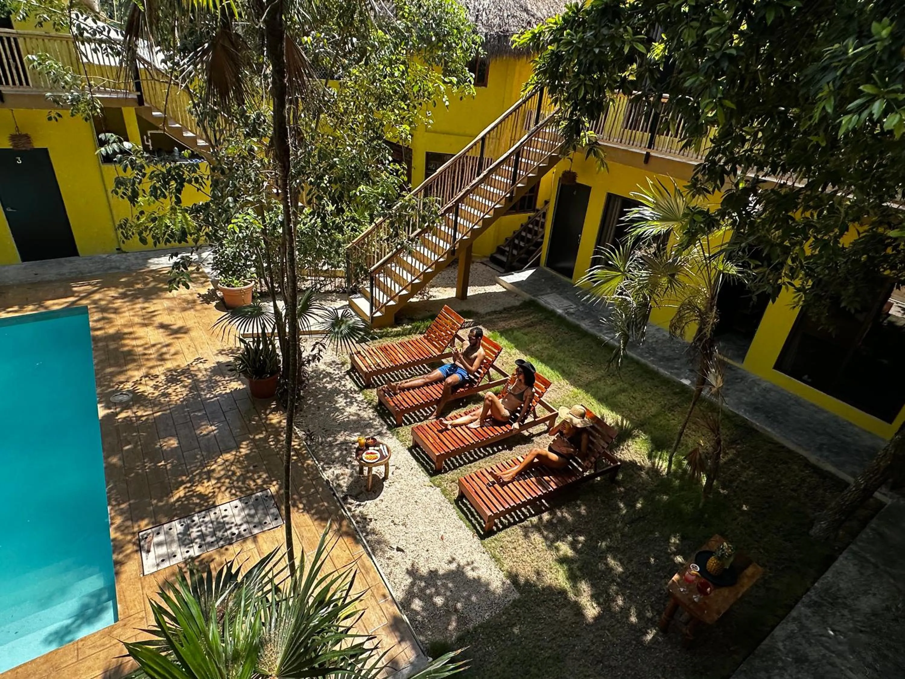 Bird's-eye View in Hotel Carlitos Tulum 