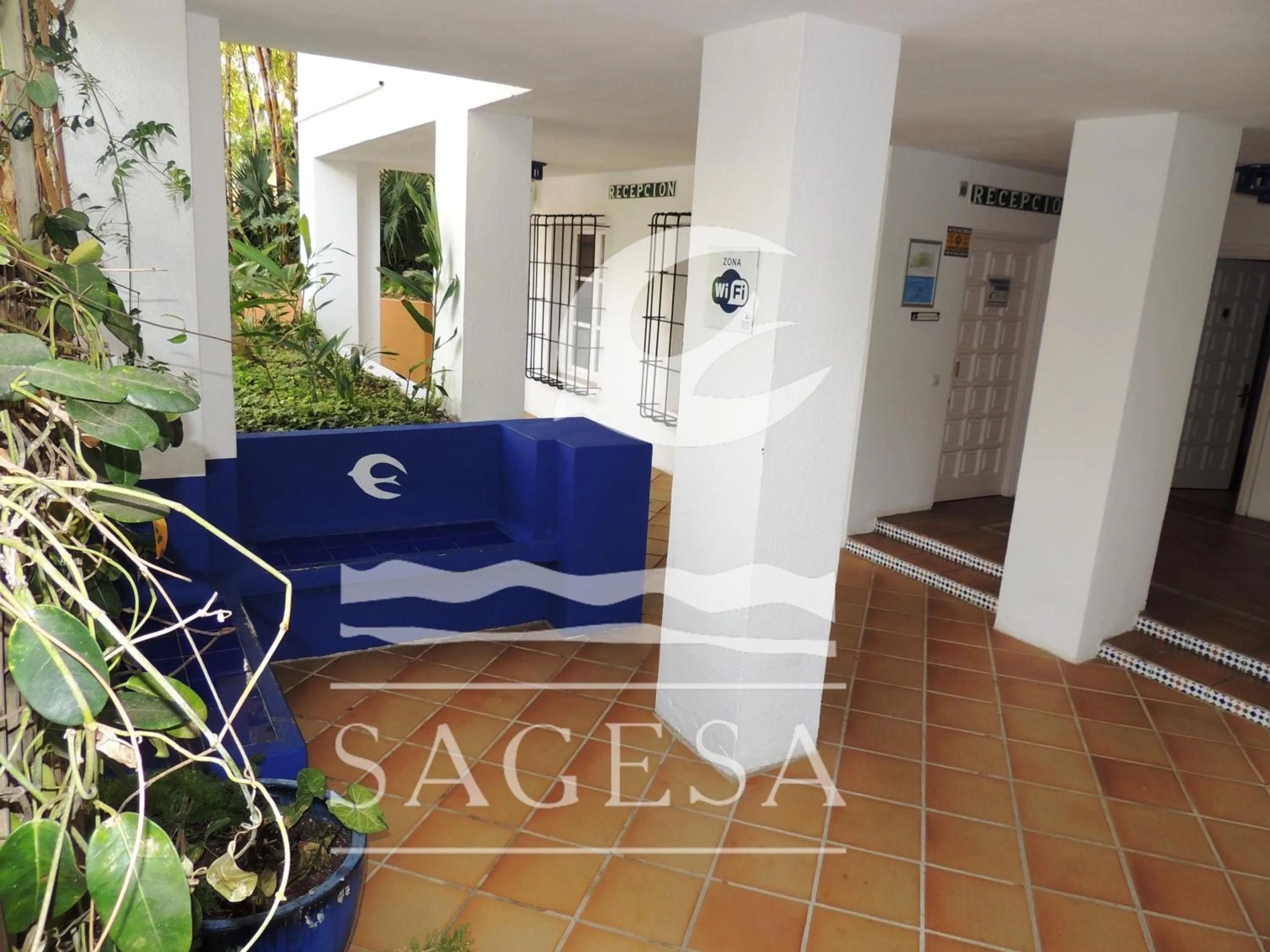 Lobby or reception in Jardines de las Golondrinas