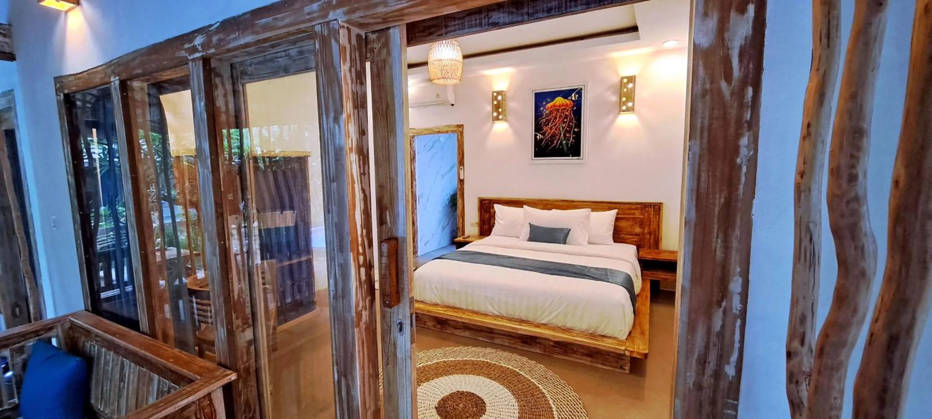 Bed in Oasis Villas