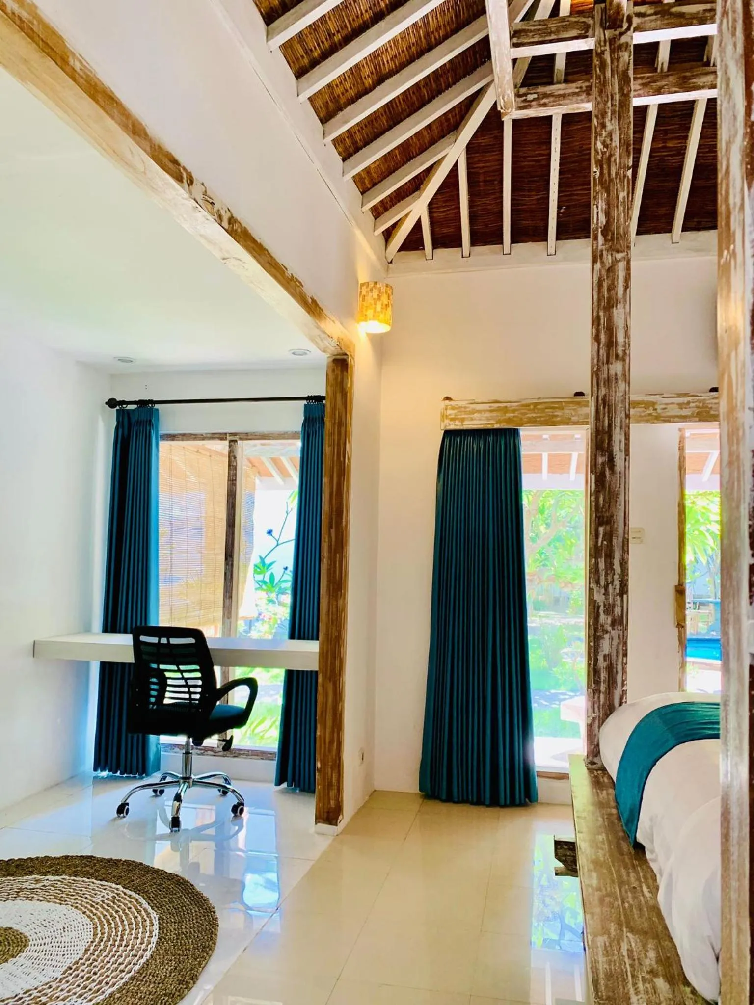 Seating area in Oasis Villas