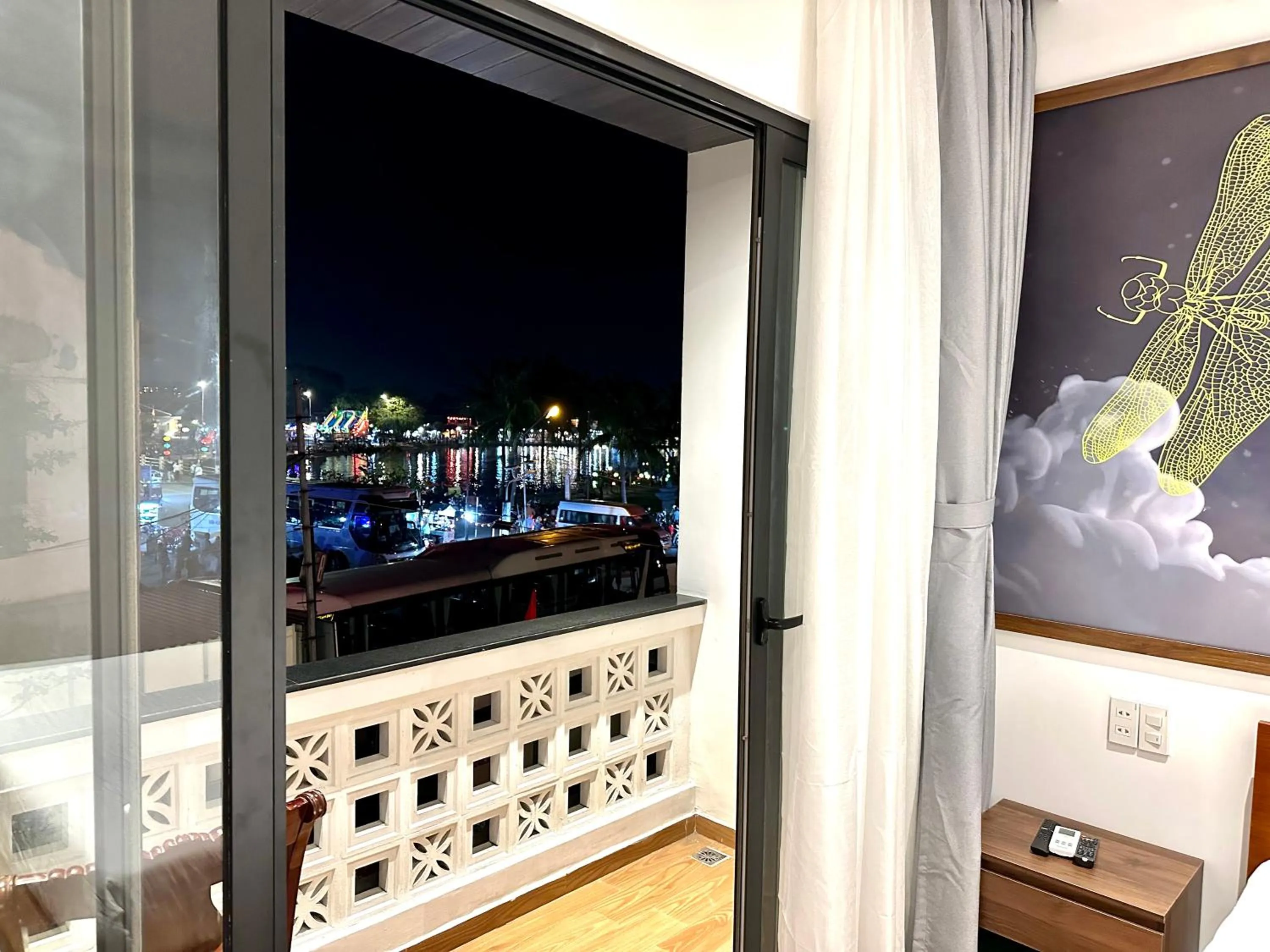 Quiet street view in The Present River Villa Hoi An