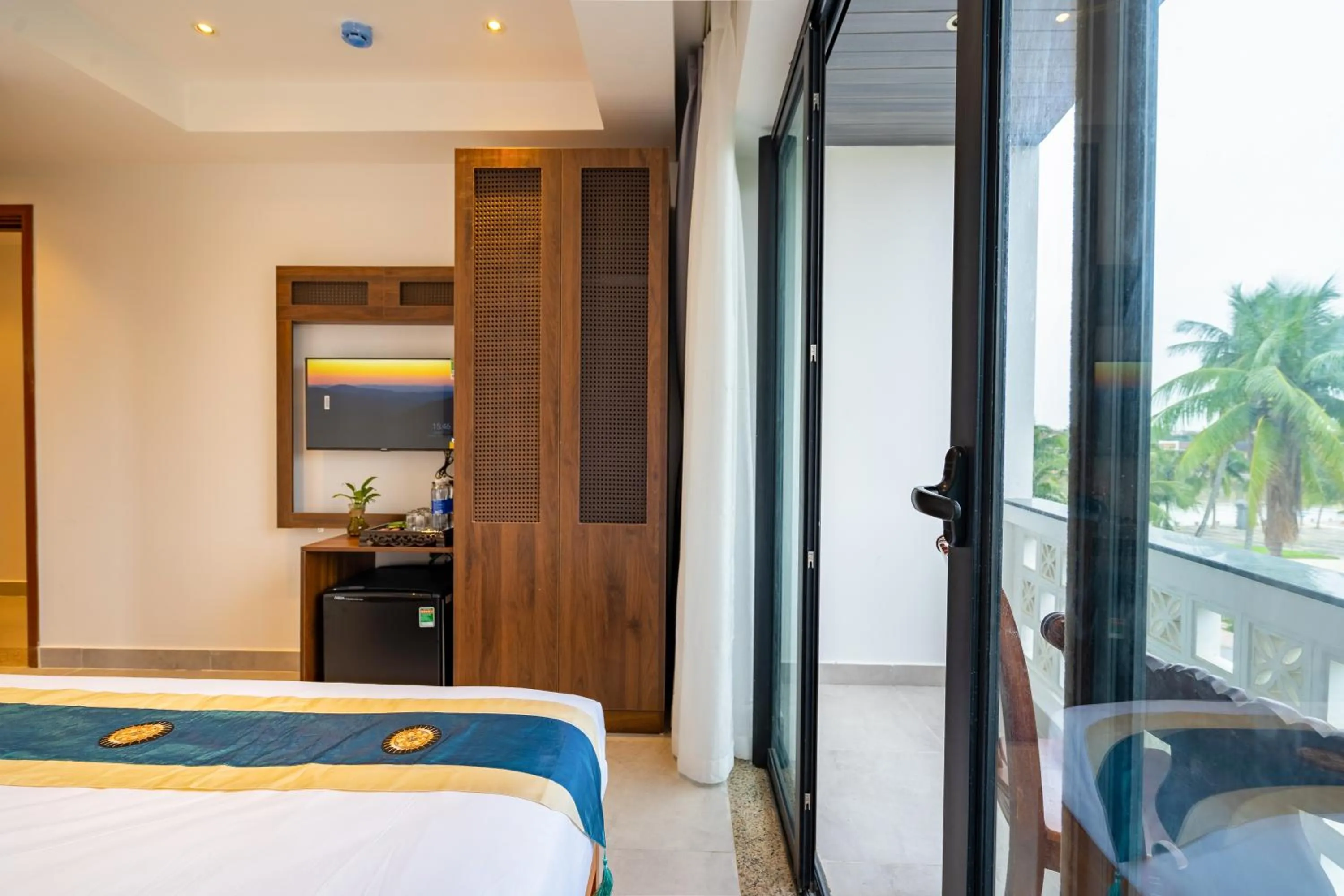 View (from property/room), Bed in The Present River Villa Hoi An