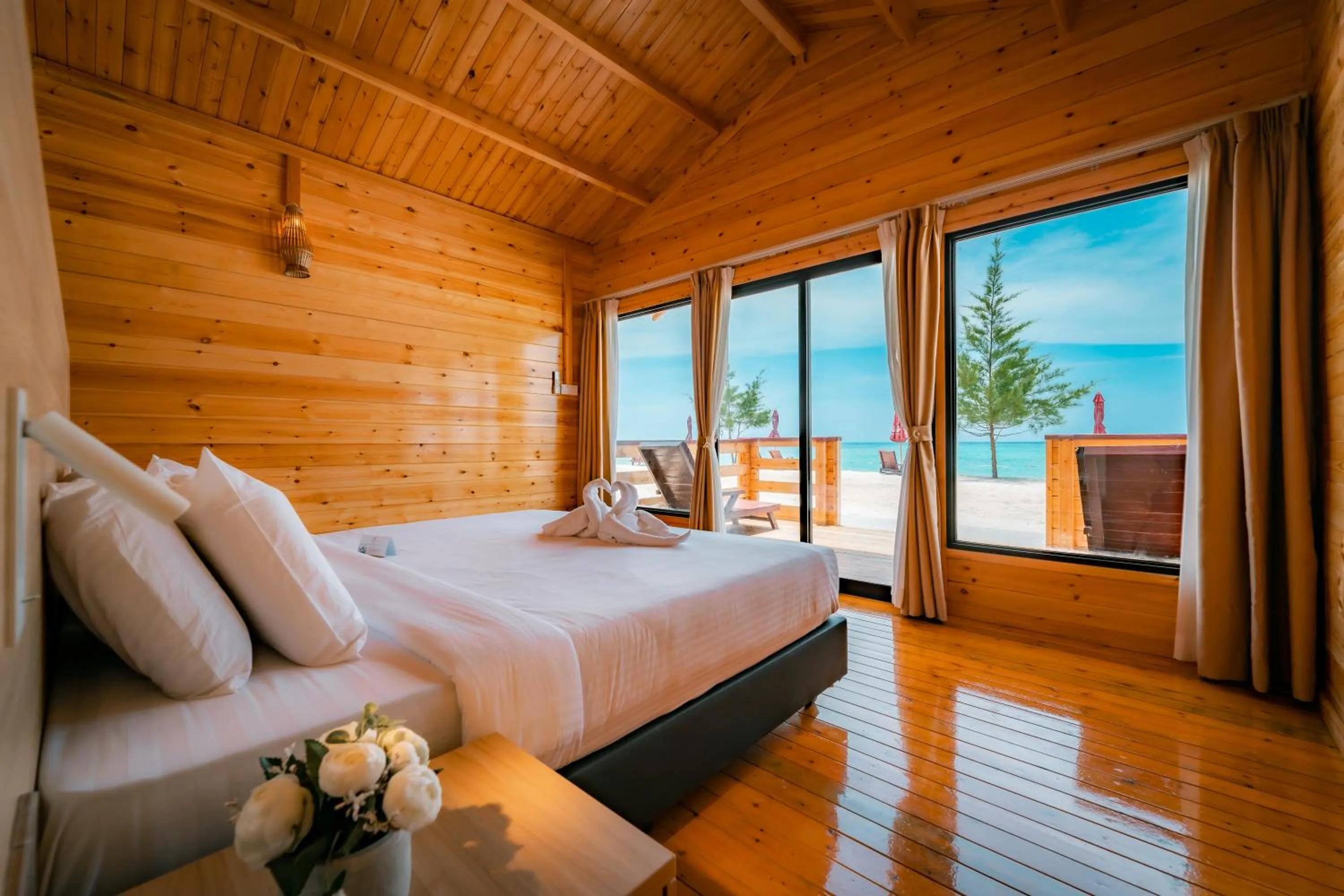Photo of the whole room, Bed in JSK Mantanani Island Resorts