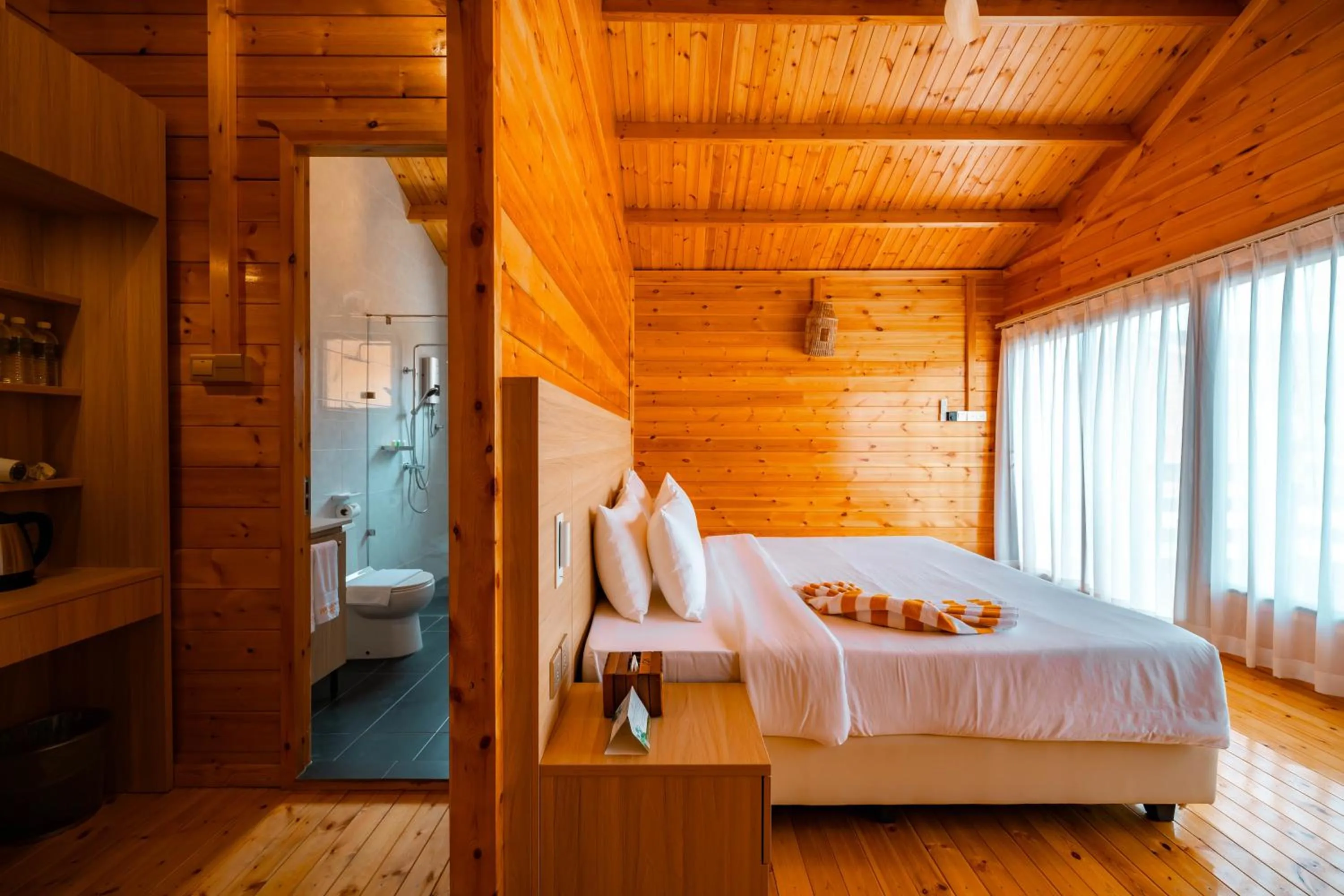 Bed in JSK Mantanani Island Resorts