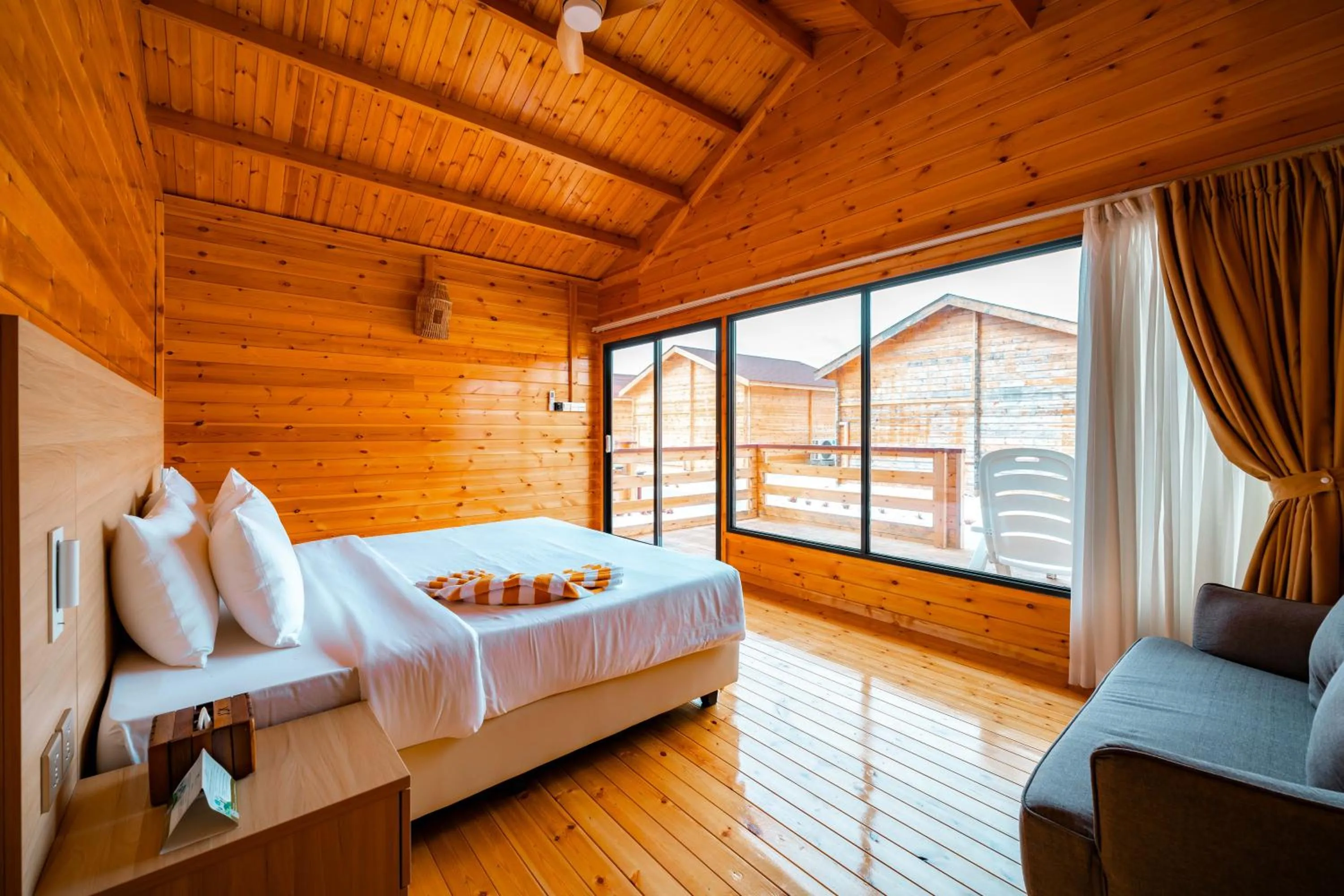 Photo of the whole room, Bed in JSK Mantanani Island Resorts