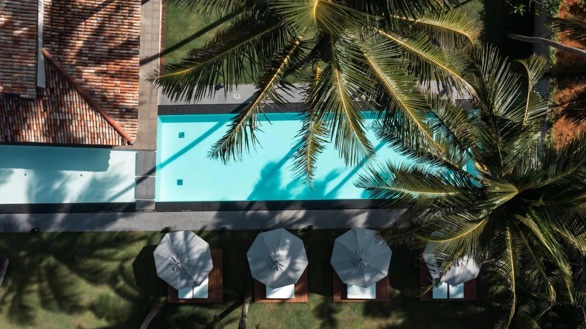 Pool view in Villa Thamburu, Bentota