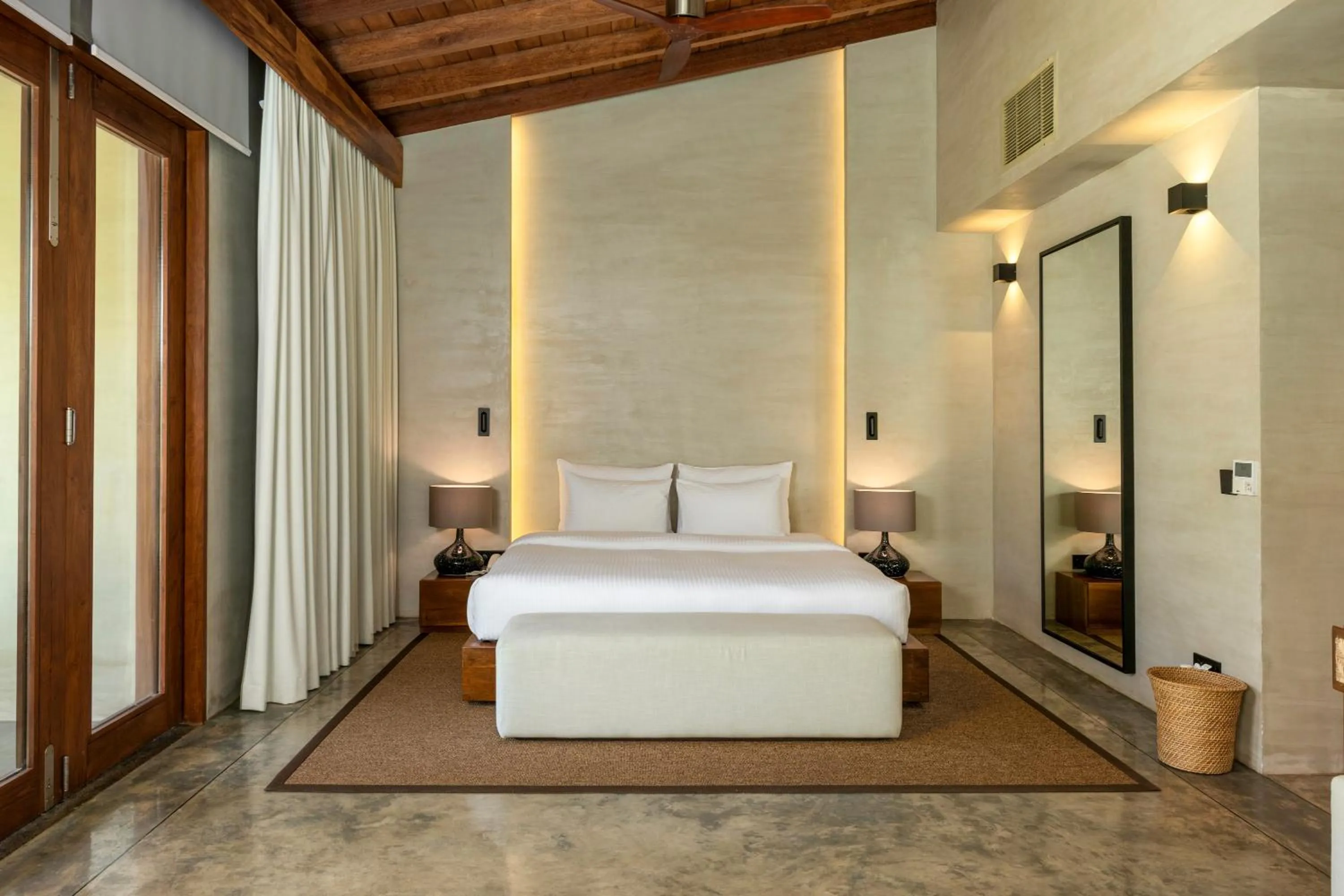 Bed in Villa Thamburu, Bentota