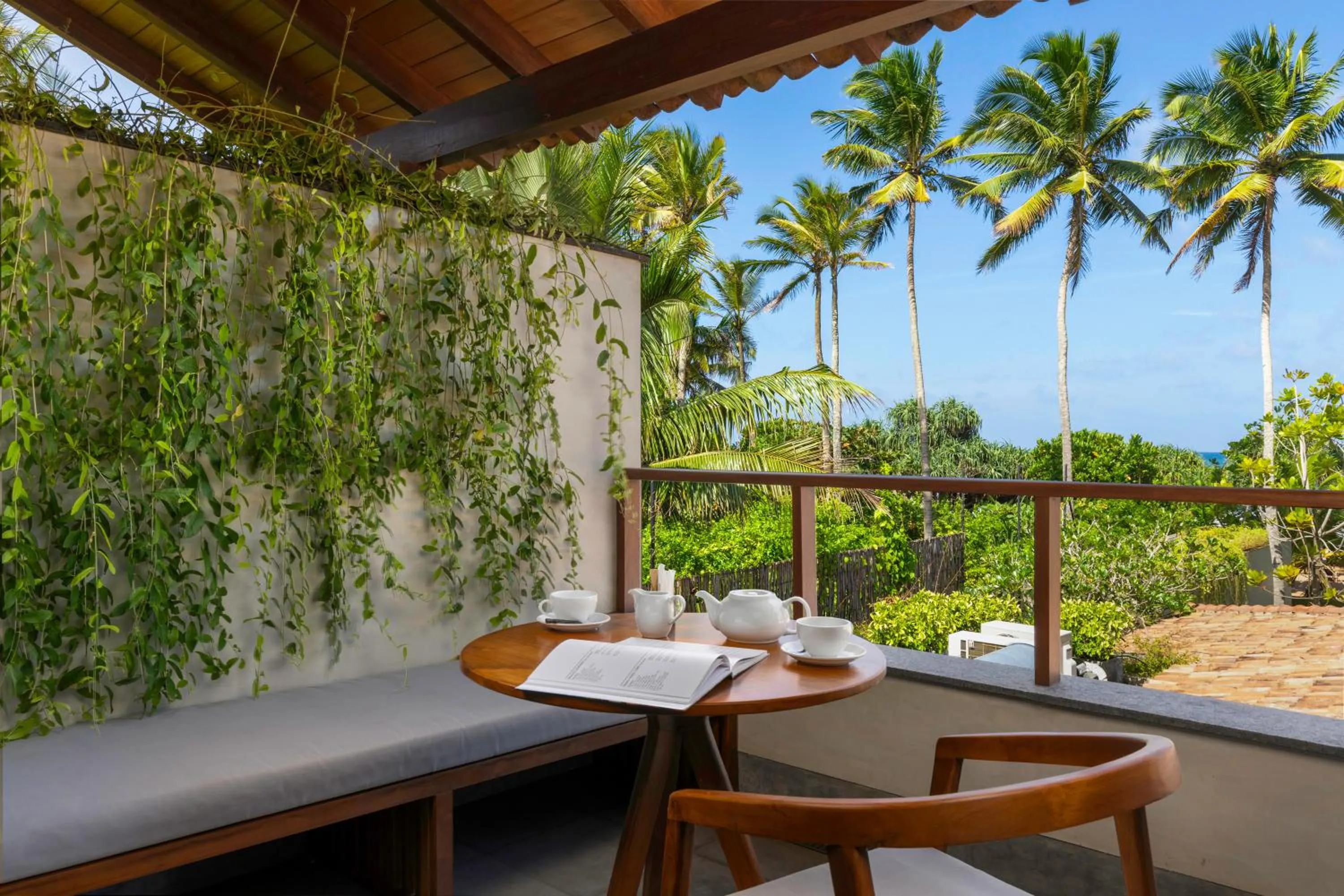 Balcony/Terrace in Villa Thamburu, Bentota
