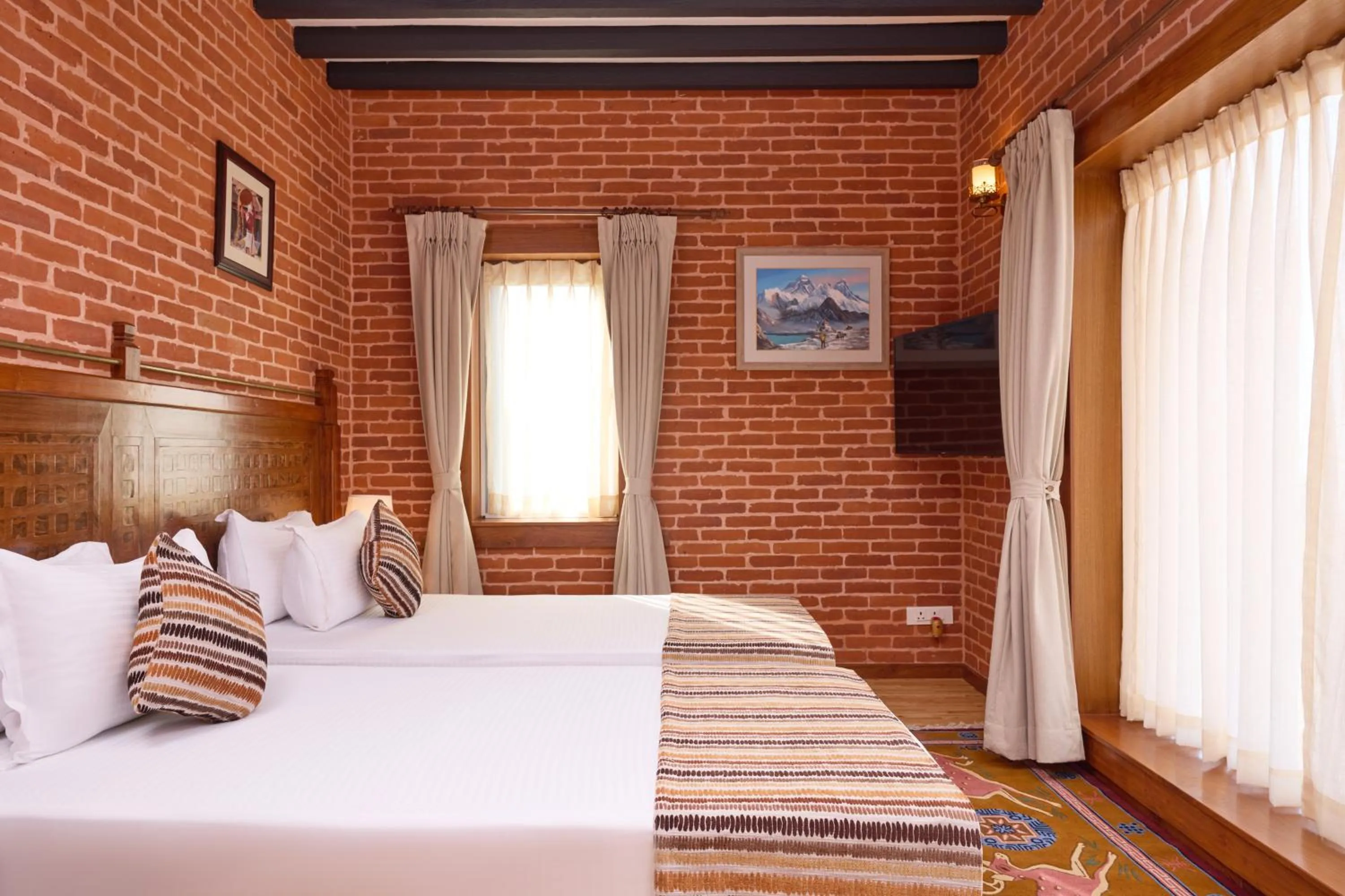 Bed in Soaltee Westend Resort Nagarkot