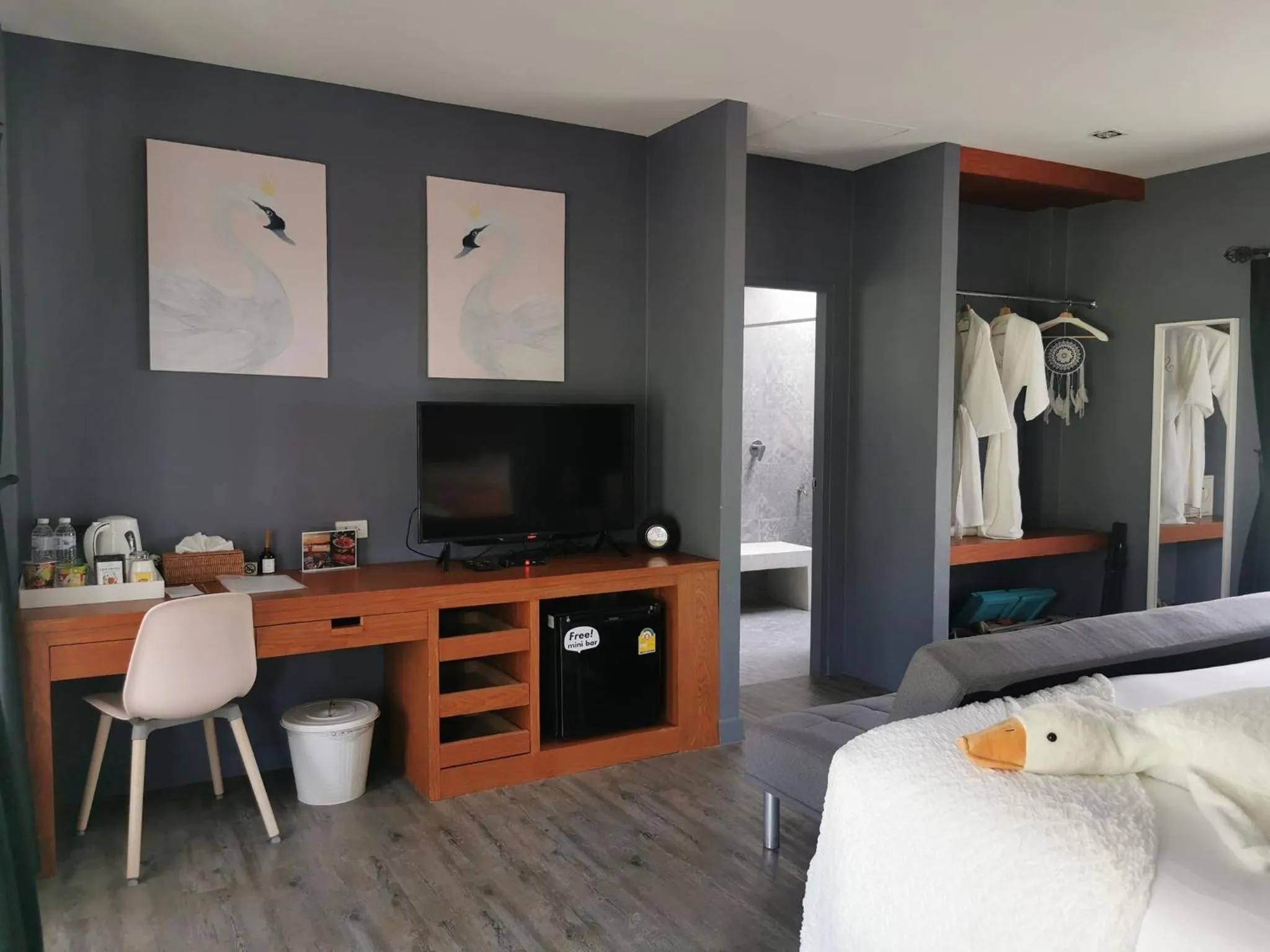 Bed in Mrs. Swan Hotel