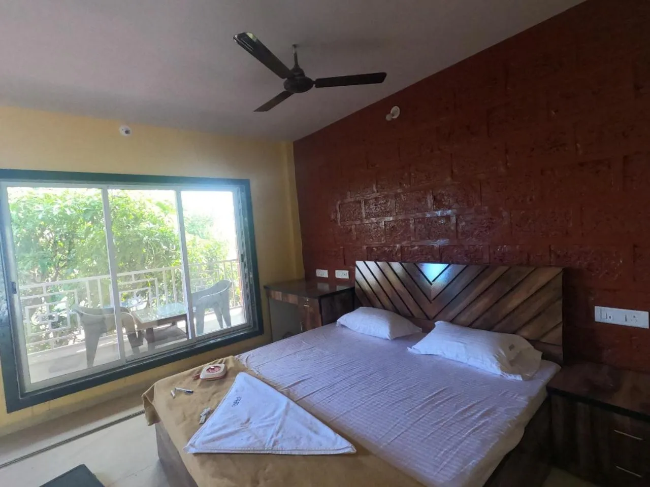 Bed in Spring Nature Stay