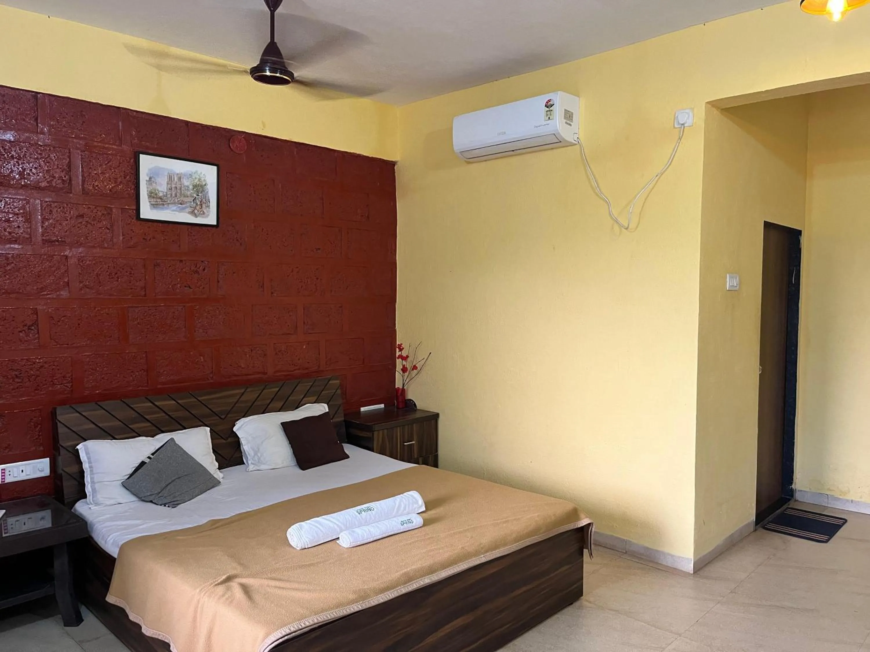 Bed in Spring Nature Stay