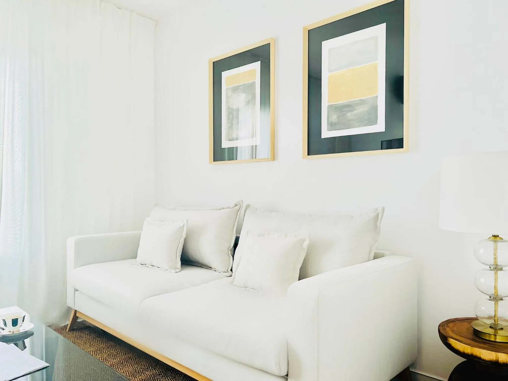 Living room in CIH Apartments