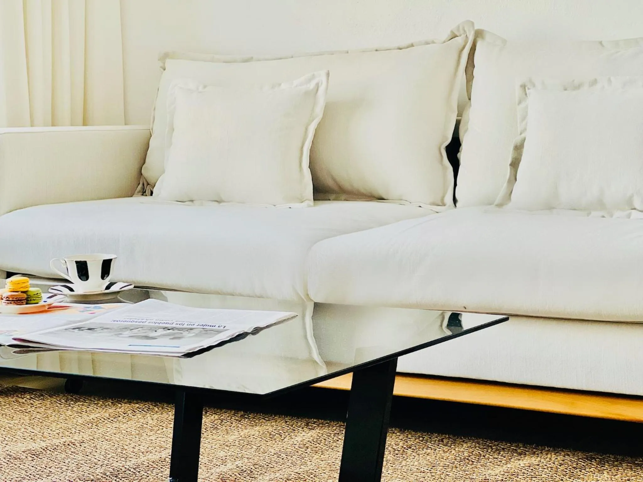 Living room in CIH Apartments