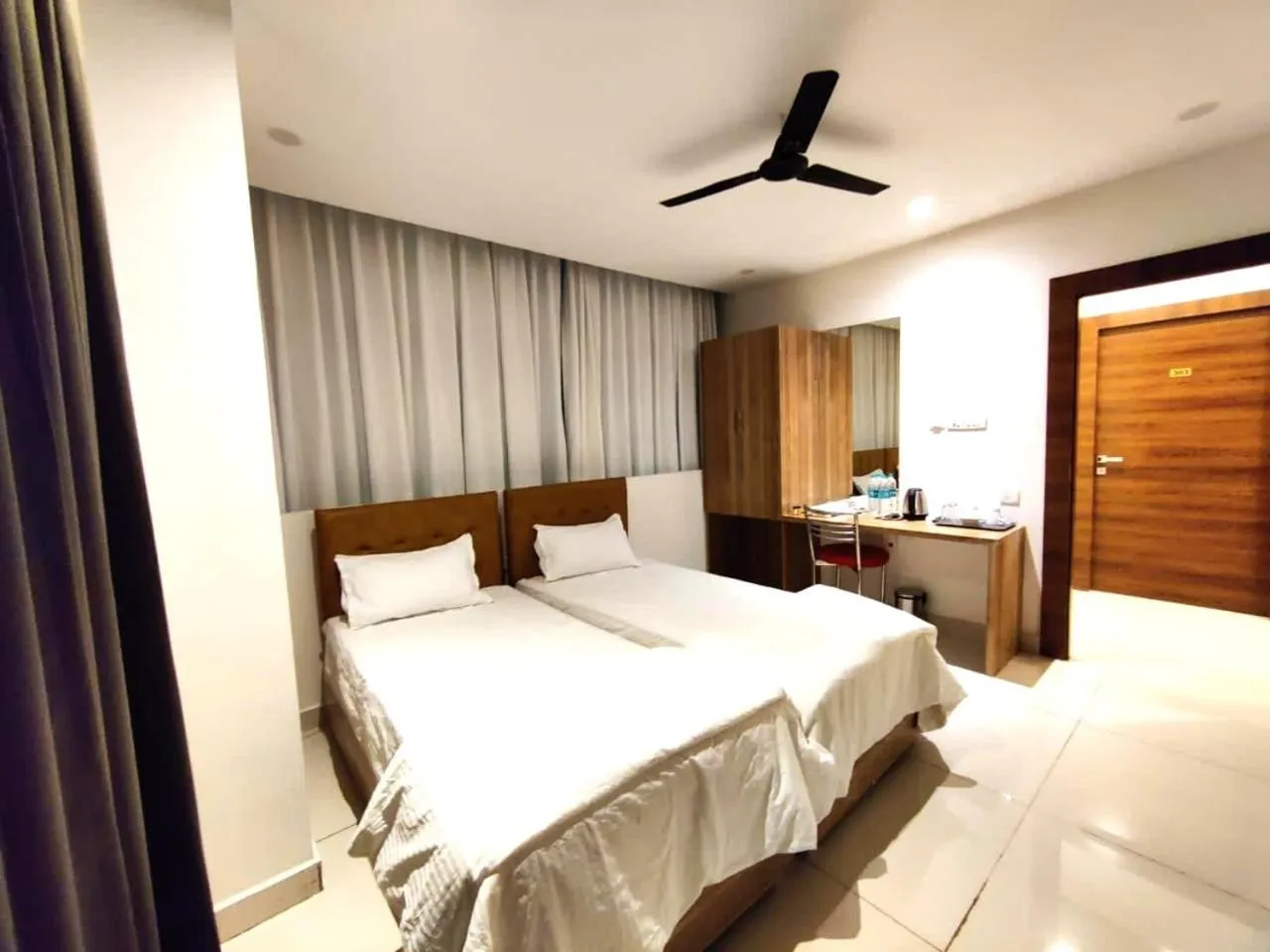 Bedroom, Bed in Hotel Hibiscus Tree- Bachupally