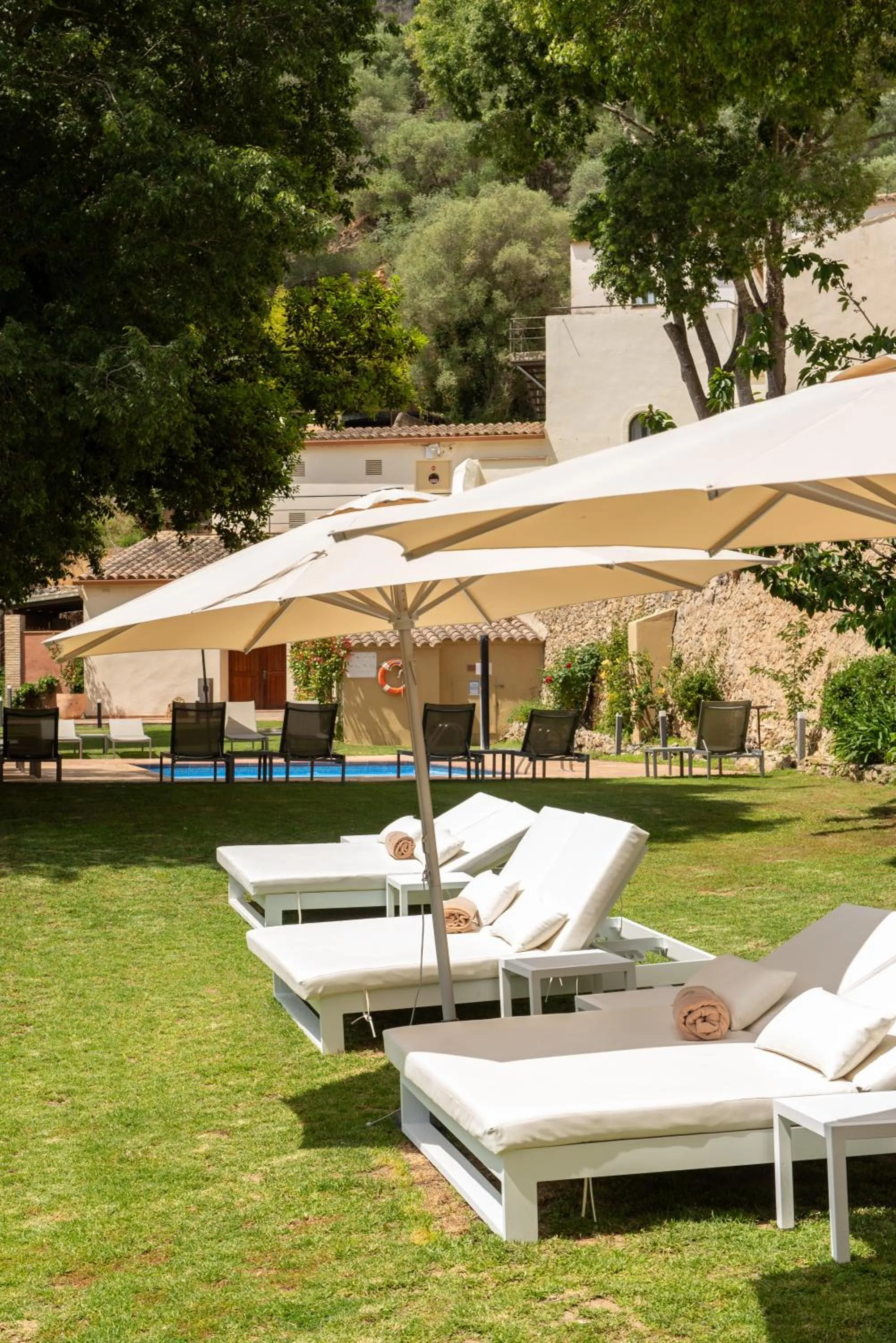Pool view in Hotel Convent de Begur