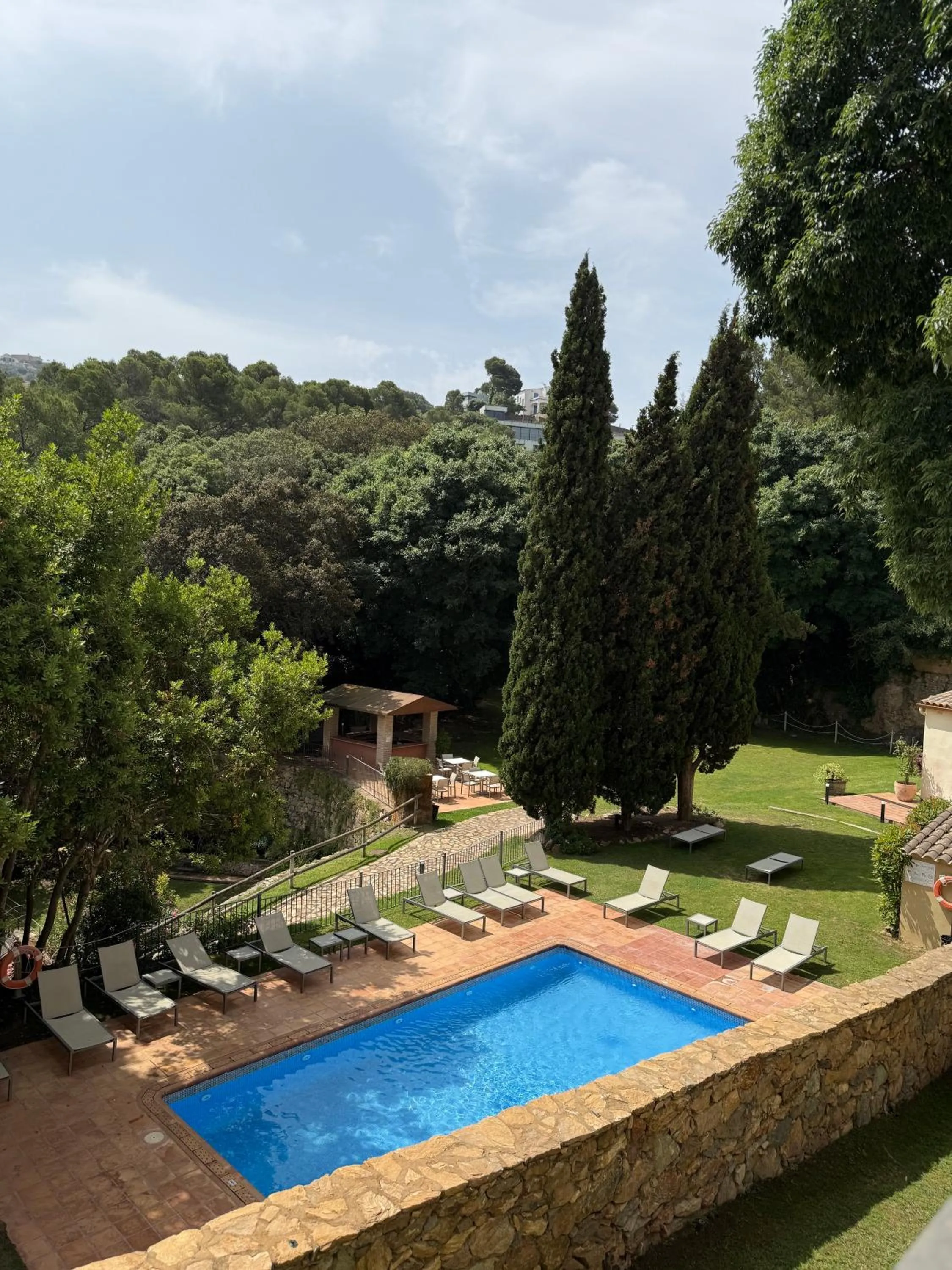 Pool view in Hotel Convent de Begur
