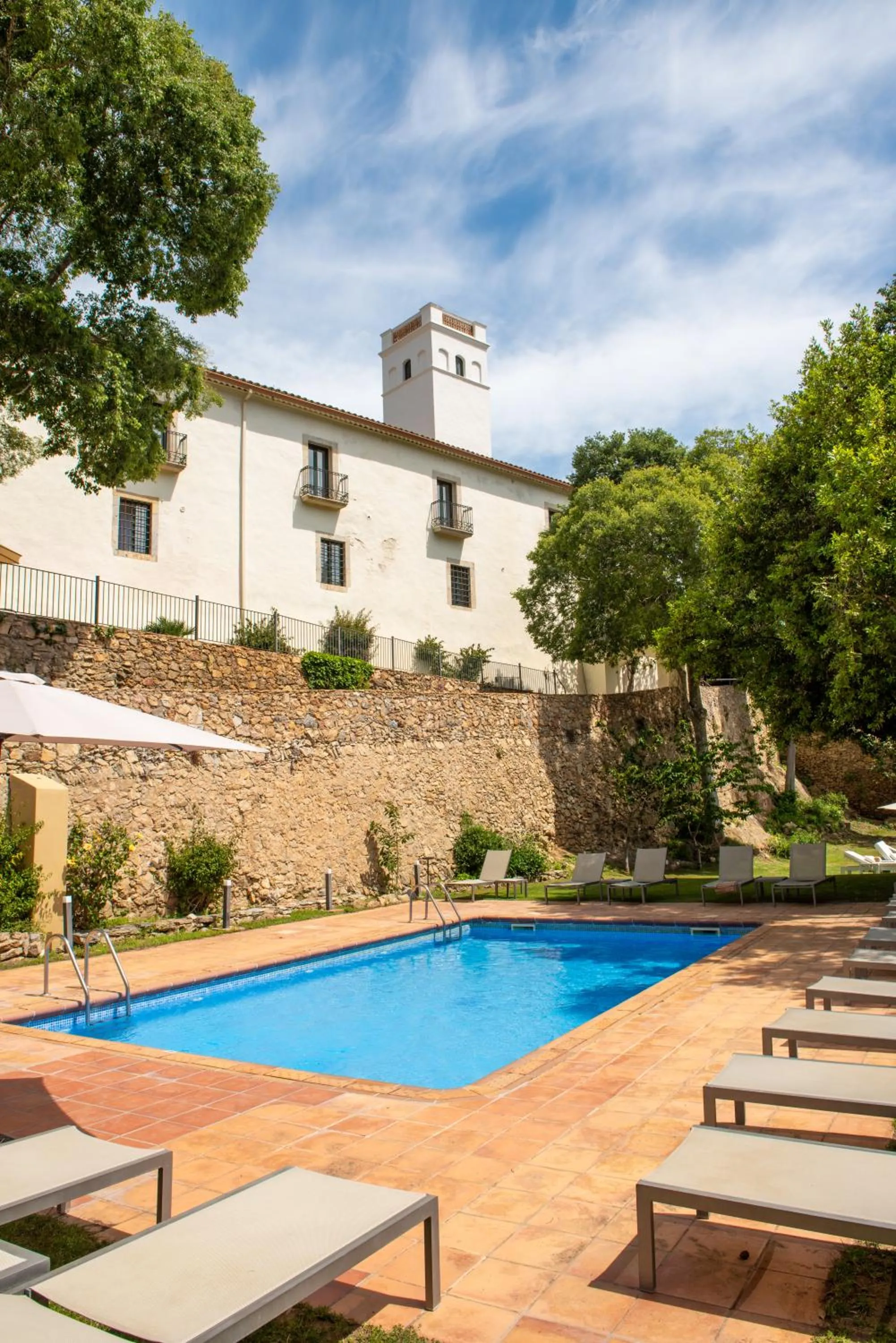 Pool view in Hotel Convent de Begur