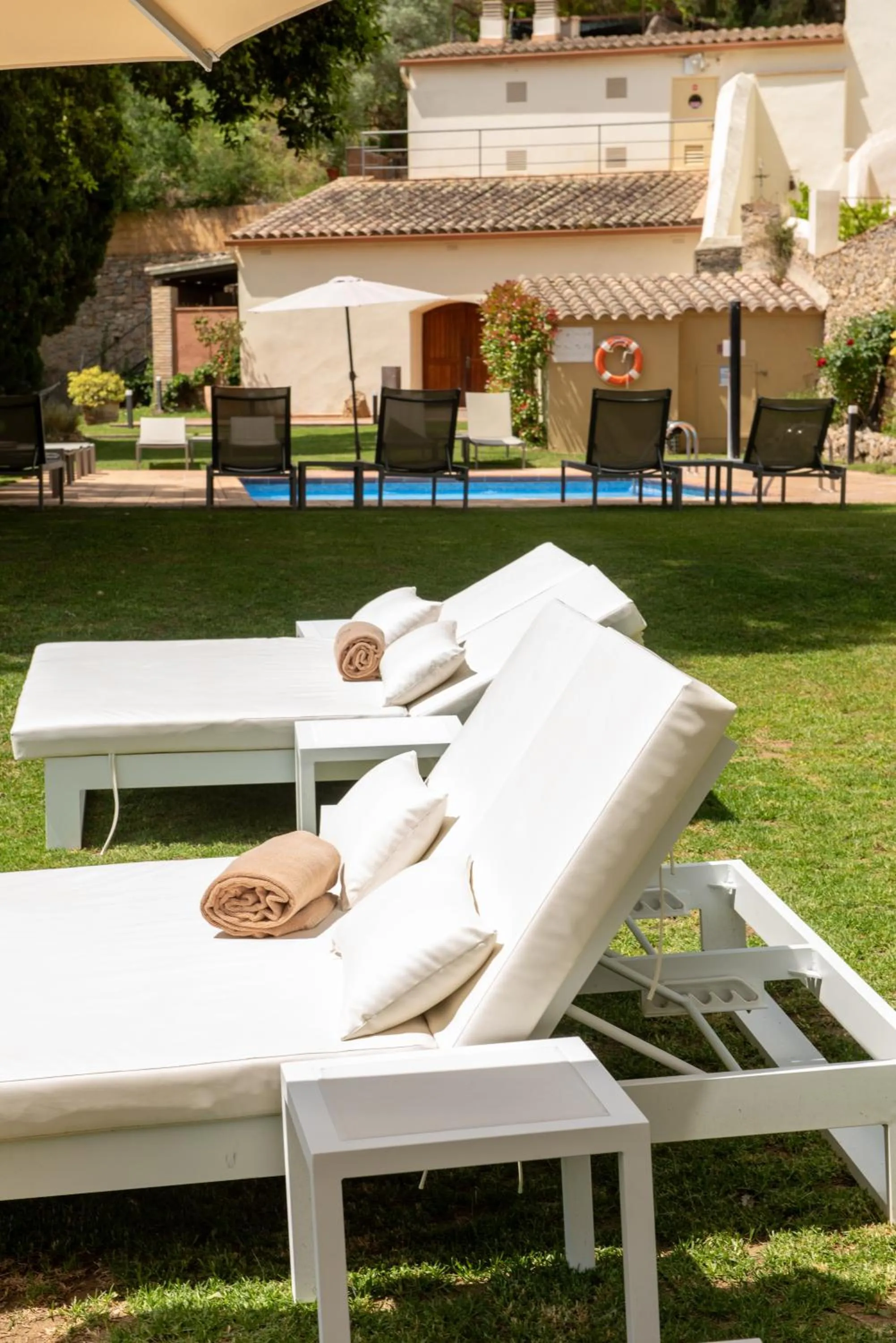 Pool view in Hotel Convent de Begur