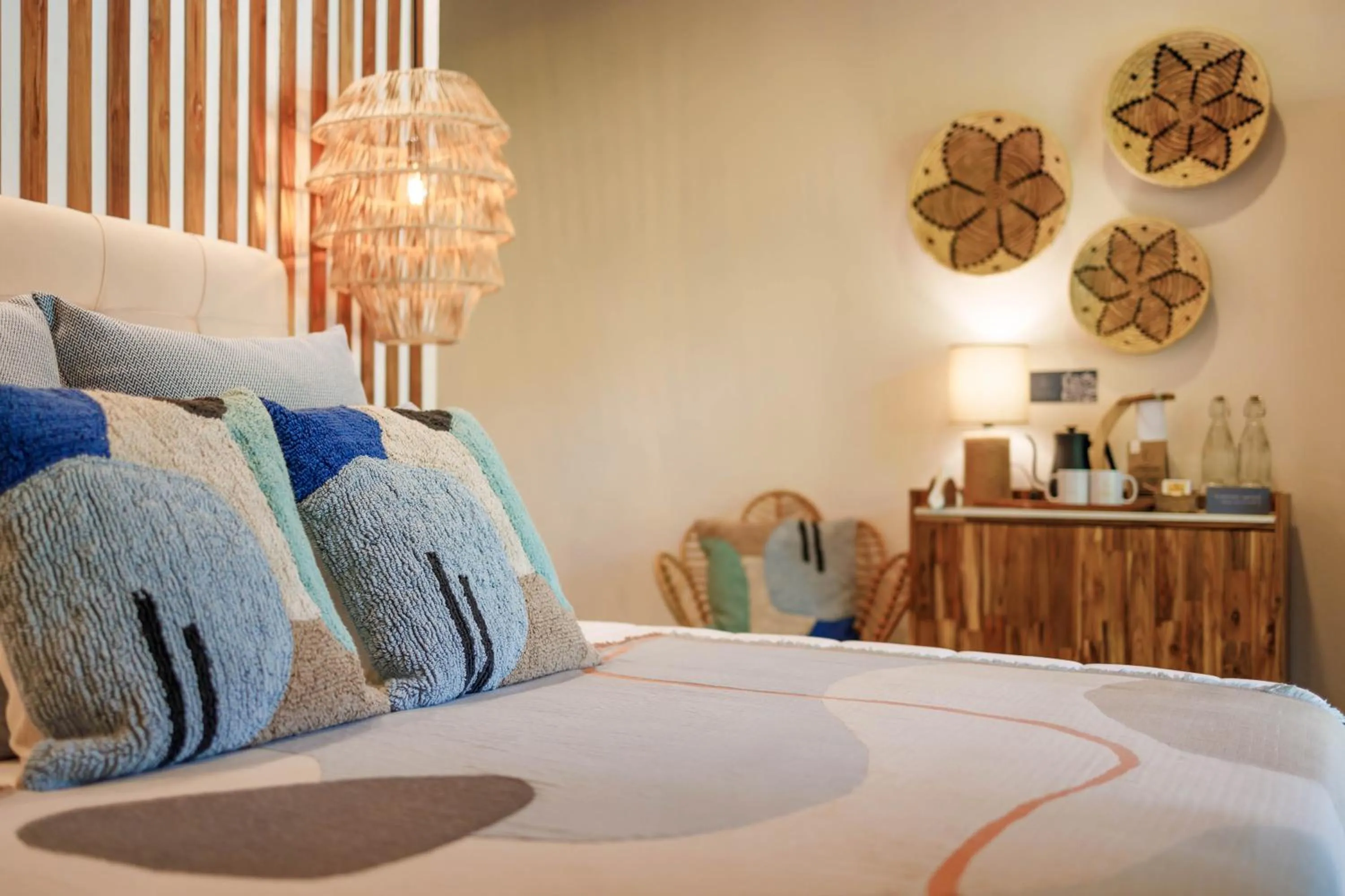 Bed in Exôtico Beach Hotel