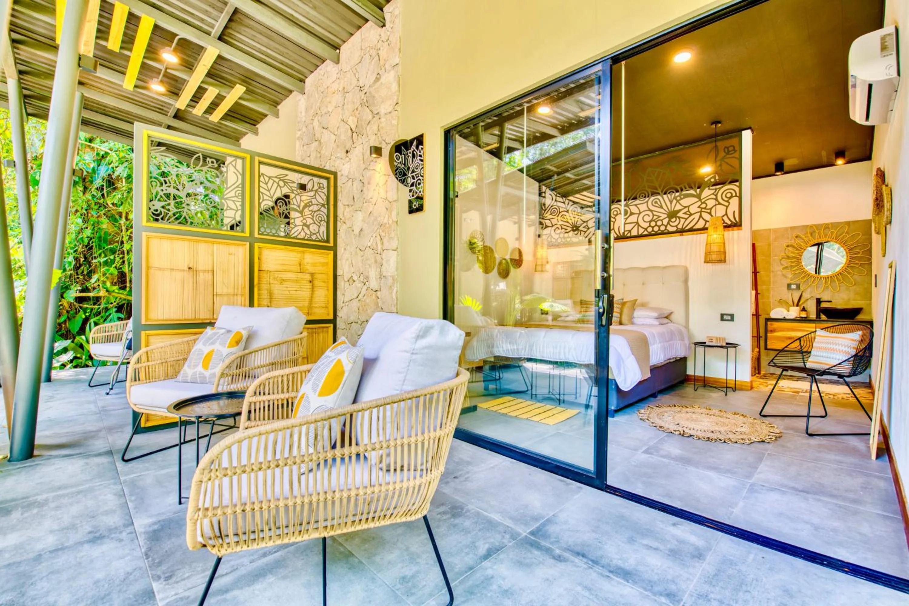 Seating area in Exôtico Beach Hotel