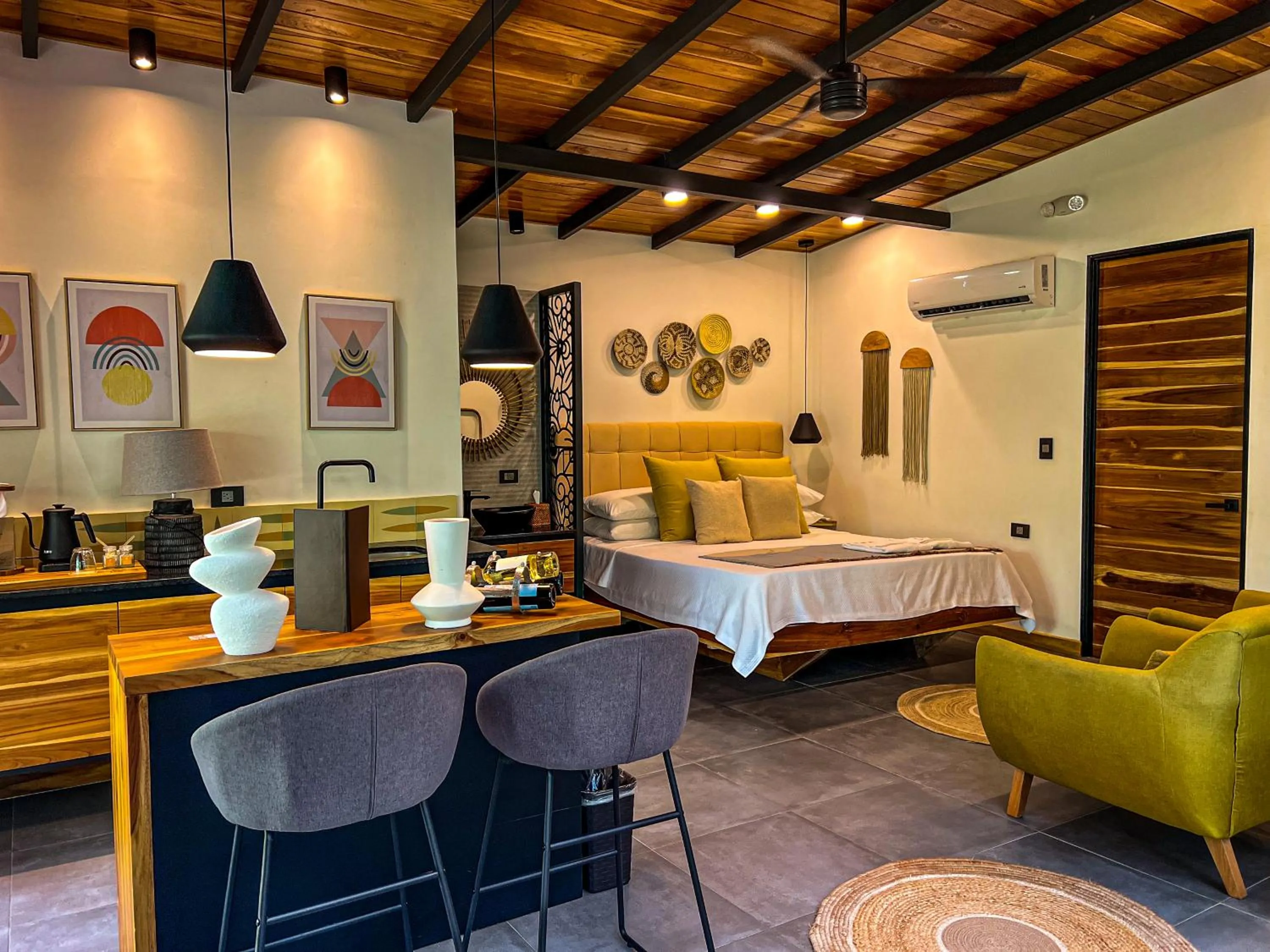 Bed in Exôtico Beach Hotel