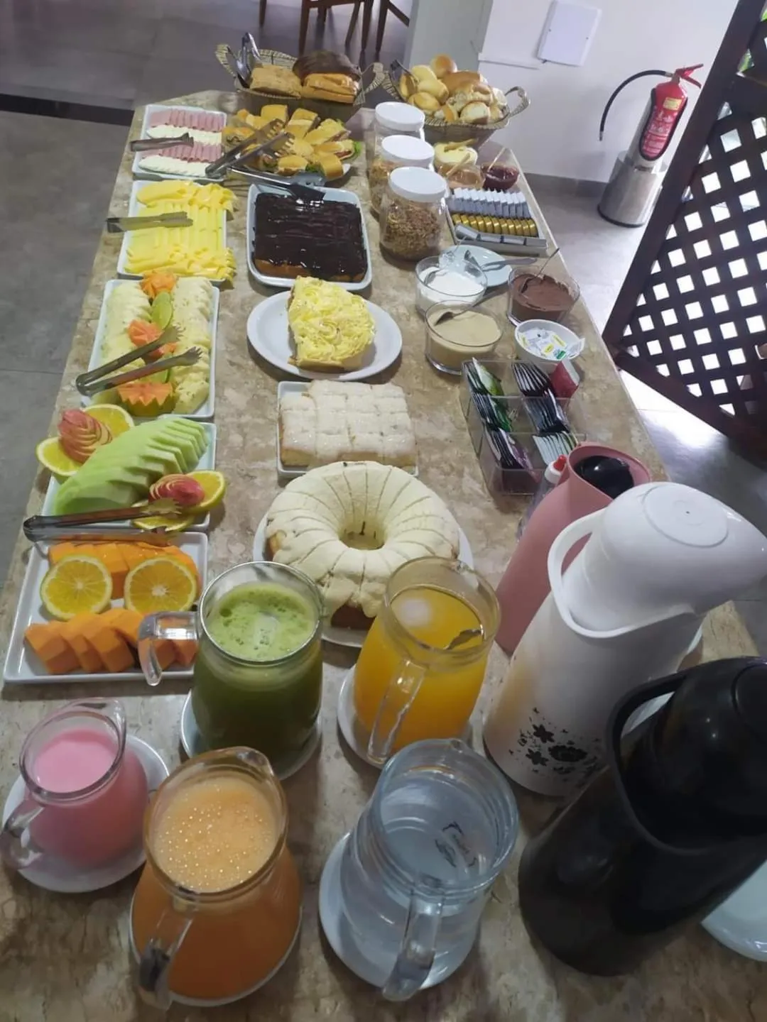 Breakfast in Pousada Castelo do Rei