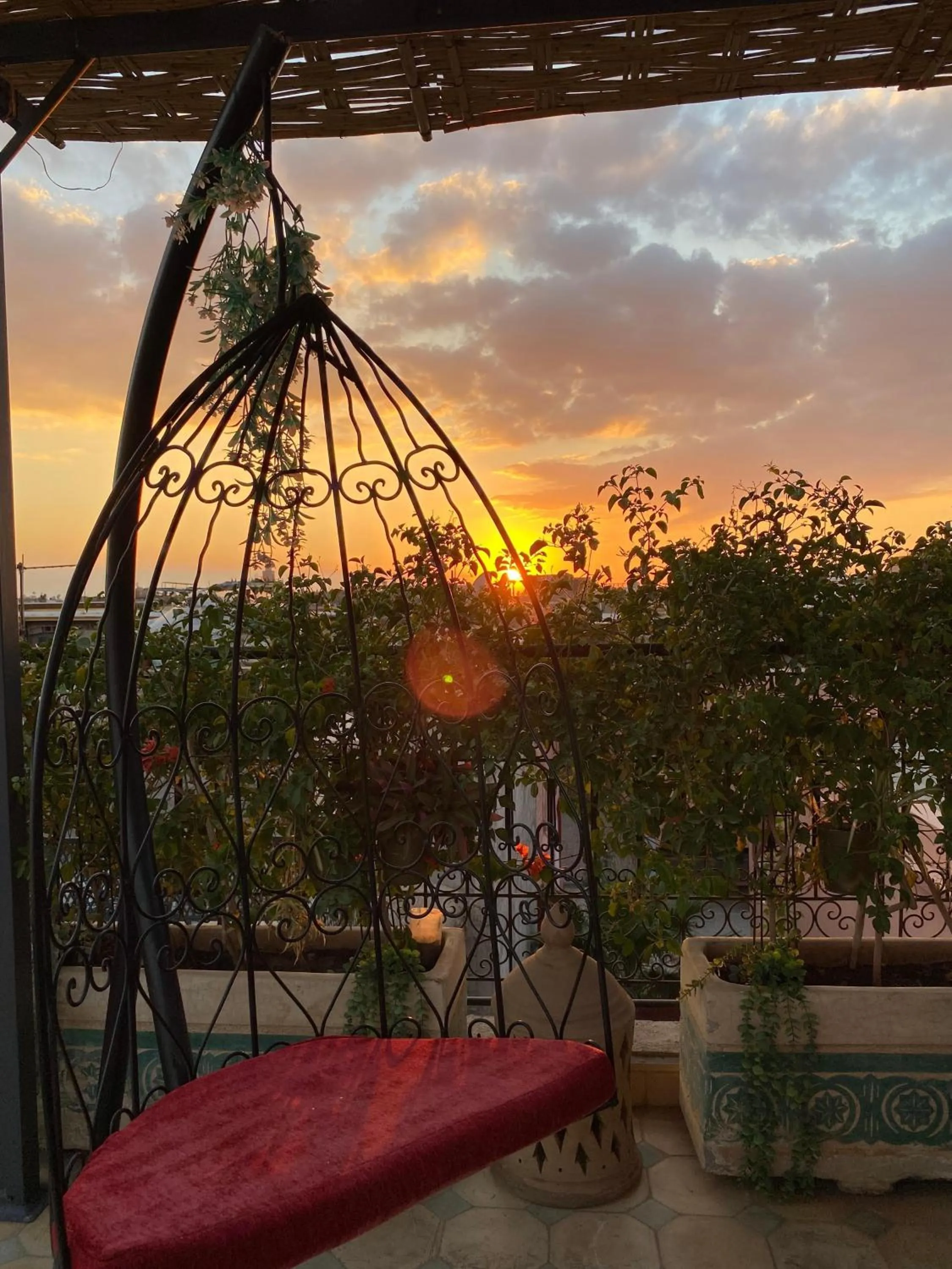 Balcony/Terrace in Riad privatisé Magnolia